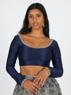 Navy Leyla Blouse