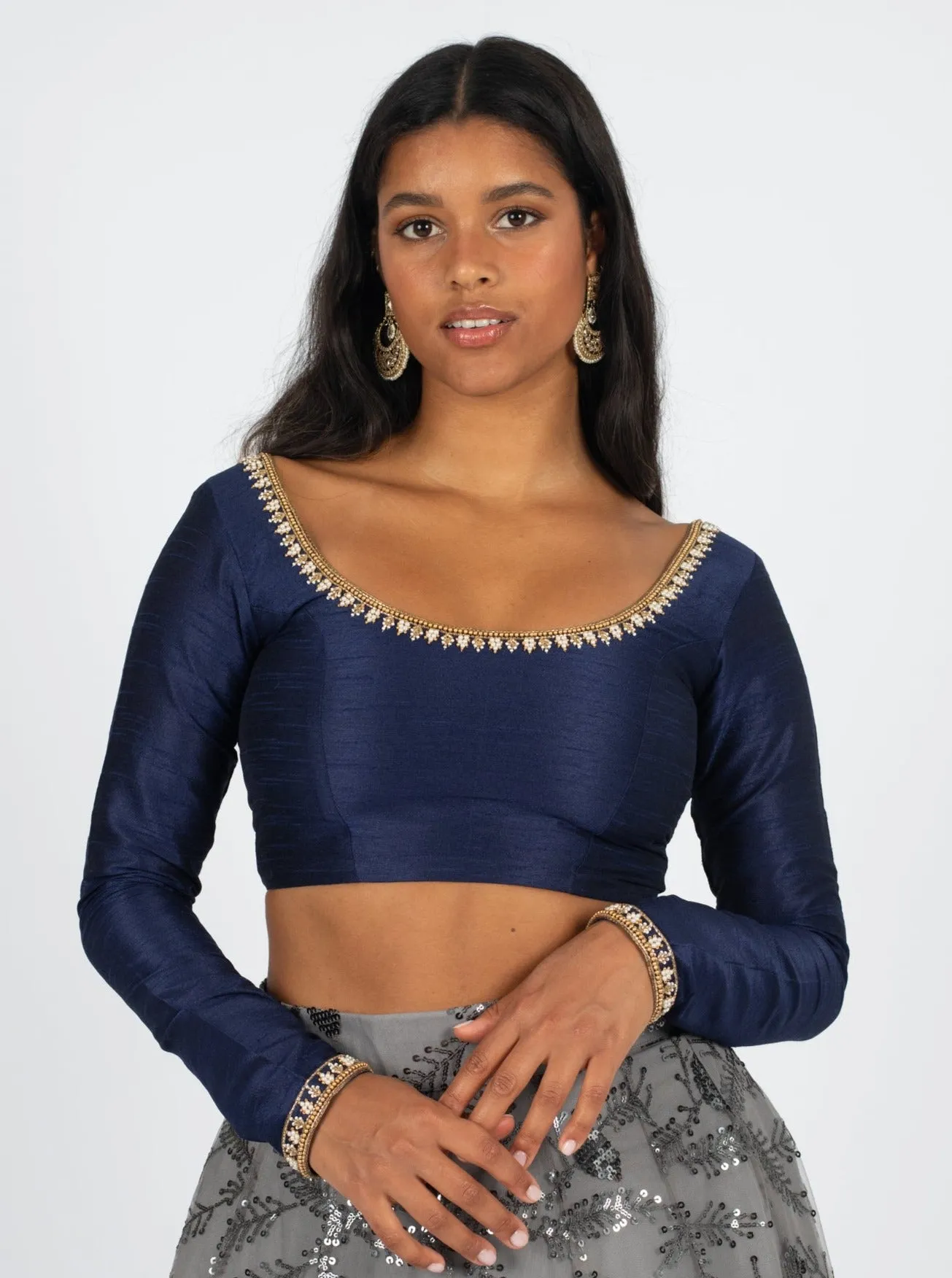 Navy Leyla Blouse