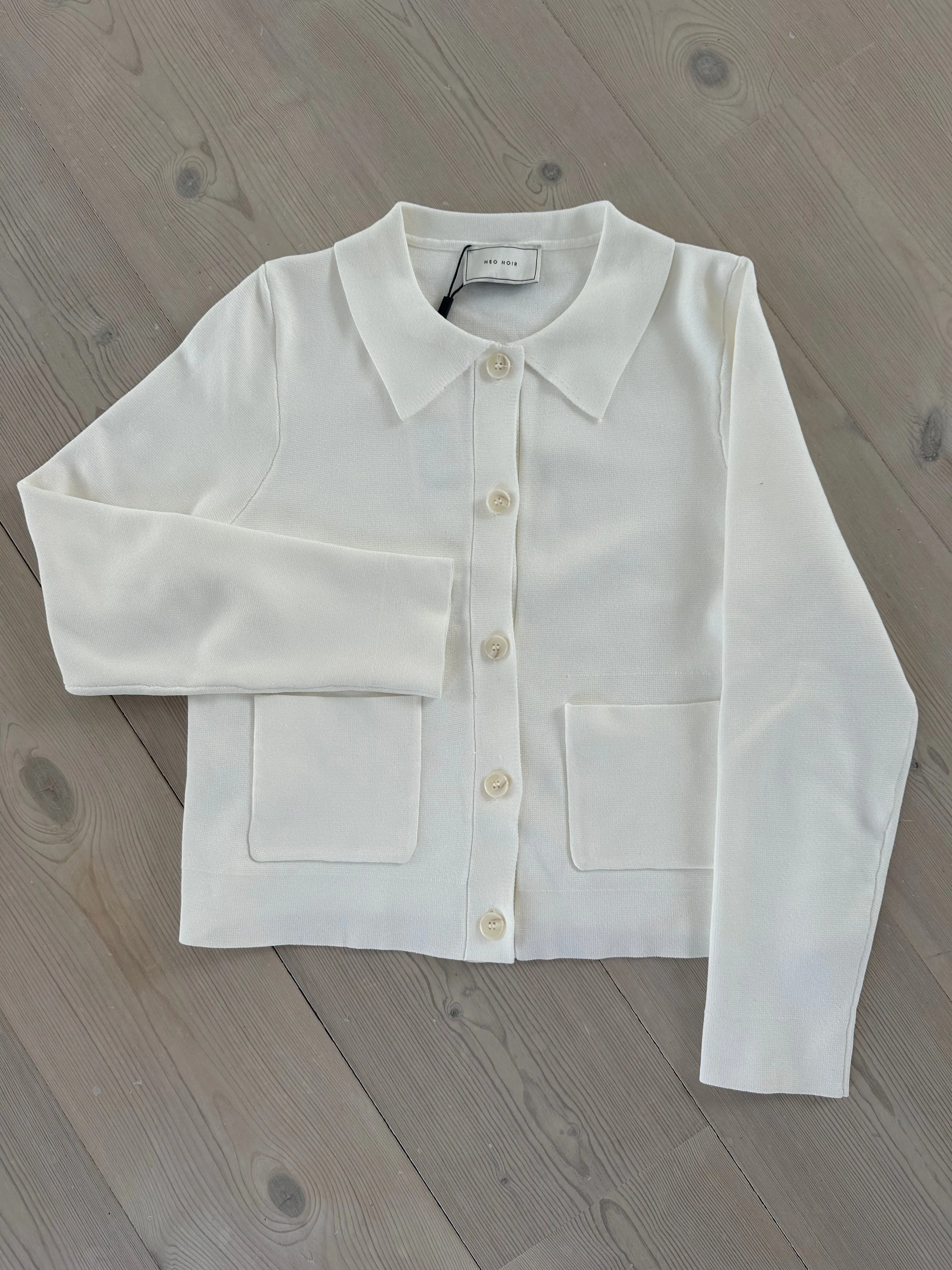 Neo Noir Tippi Knit Cardigan Off-white