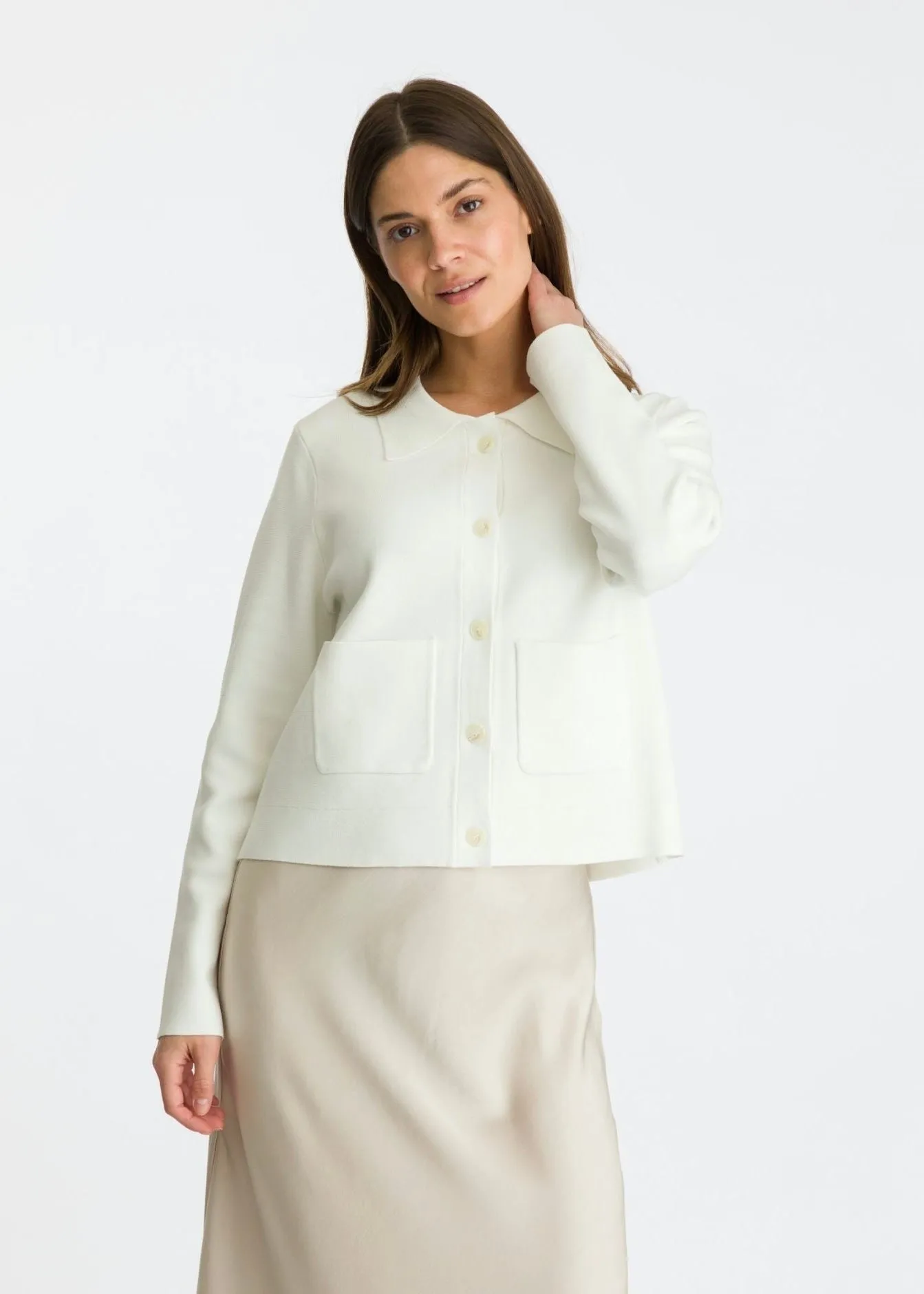 Neo Noir Tippi Knit Cardigan Off-white