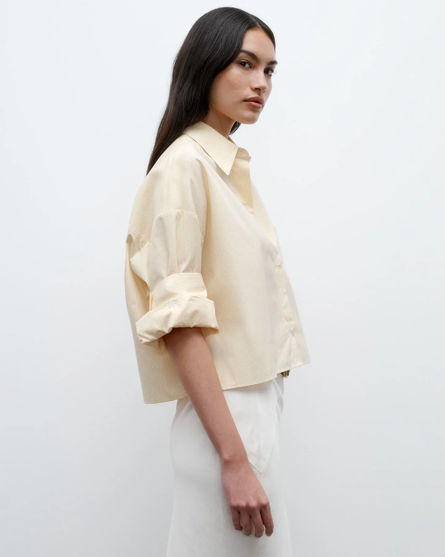 NEXT EX TOP IN IVORY/YELLOW IVY