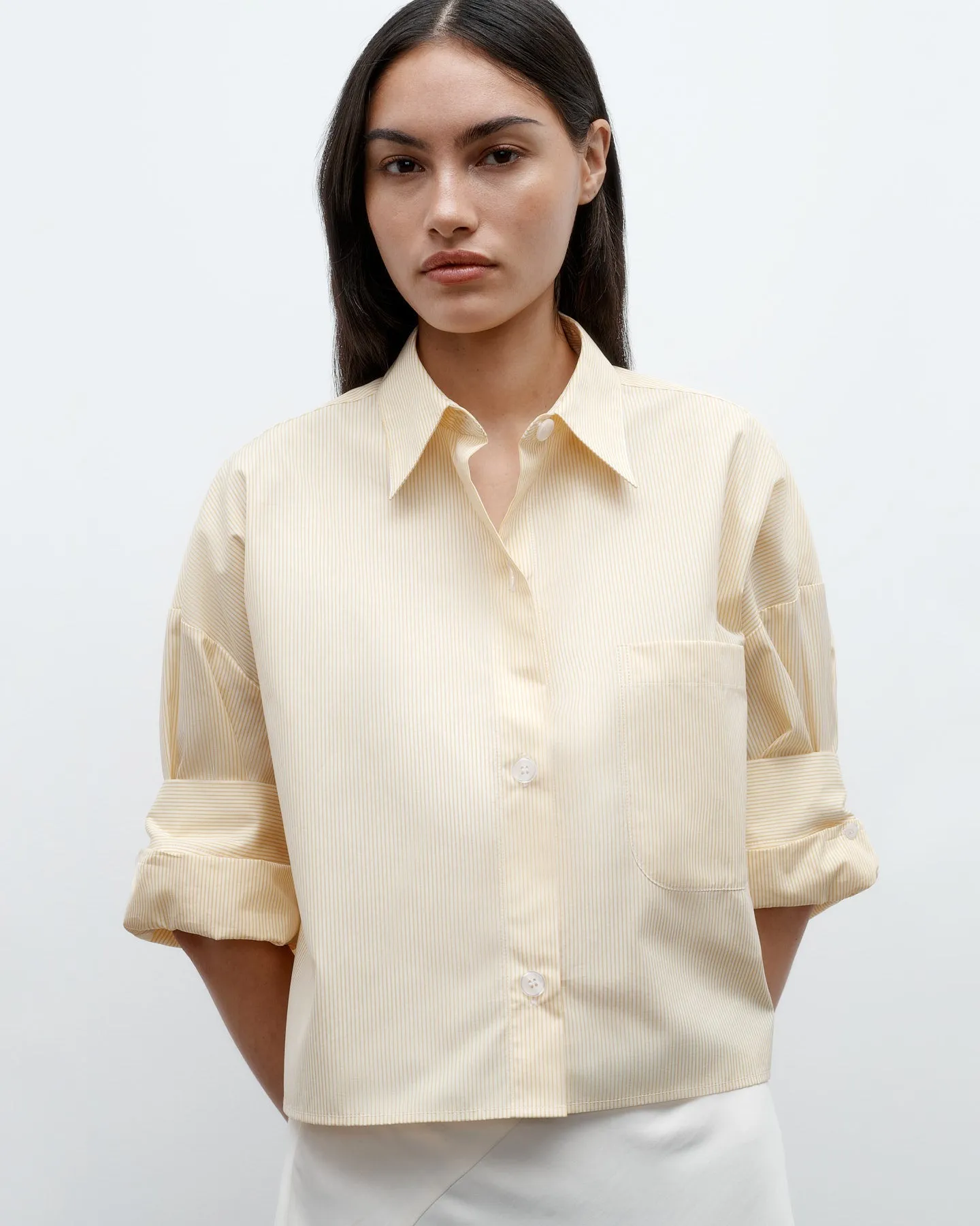 NEXT EX TOP IN IVORY/YELLOW IVY