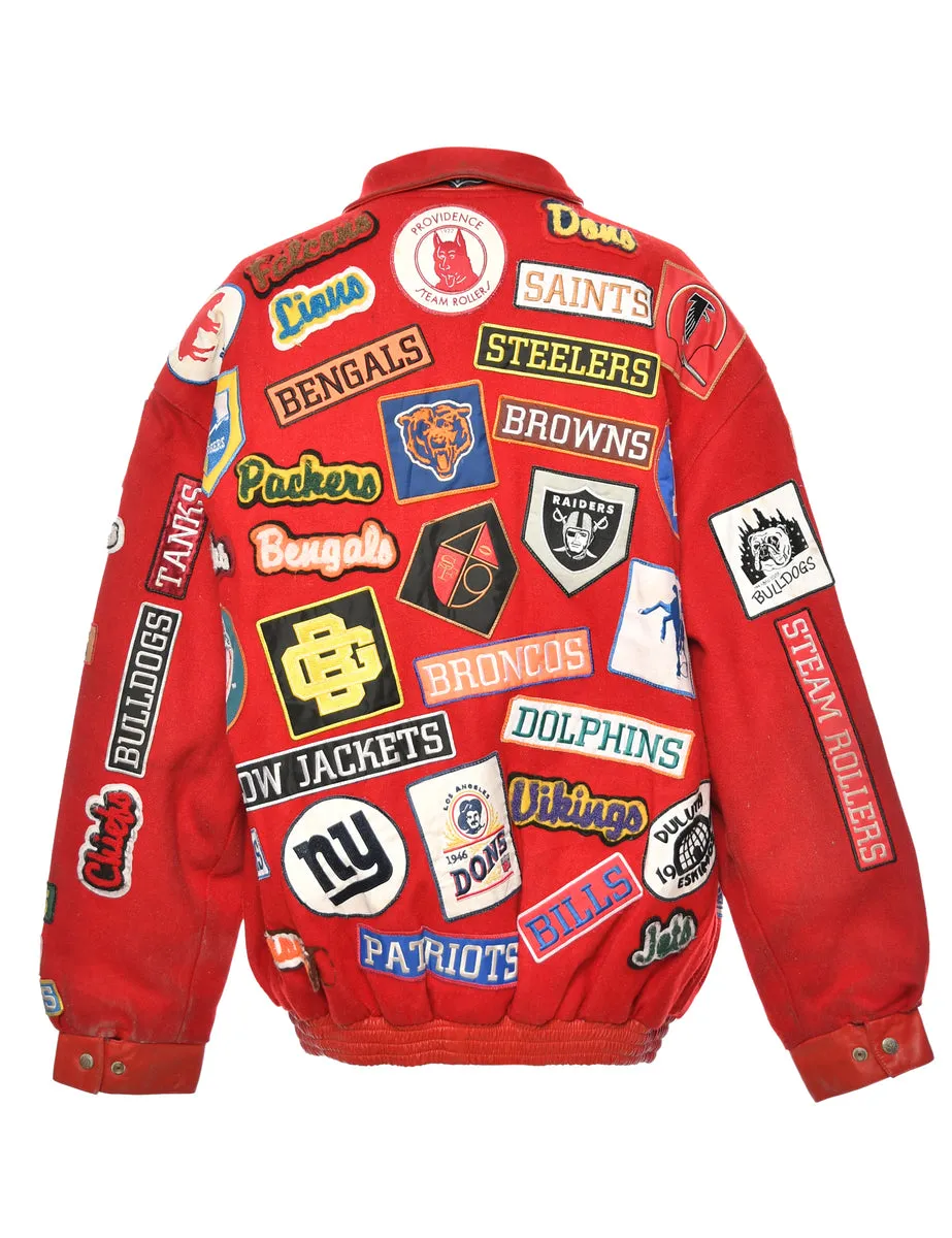 NFL Appliqued Badge Collectors Jacket - L