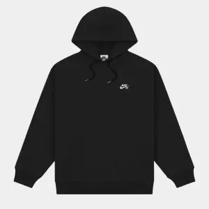 Nike SB Fleece Pullover Skate Hoodie: Black w/ Small Logo