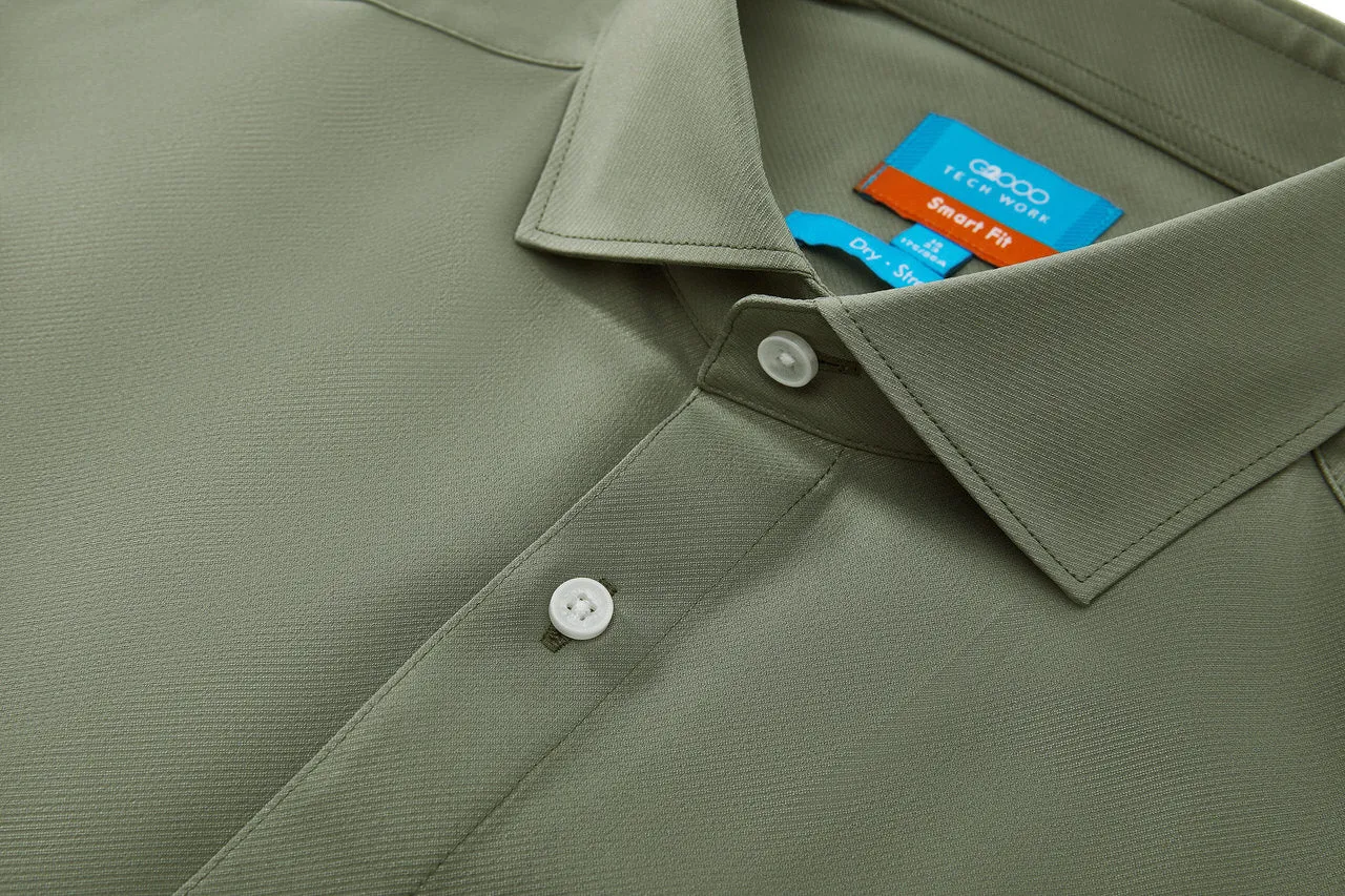 Non-Iron Dry Stretch Smart Fit Twill Shirt