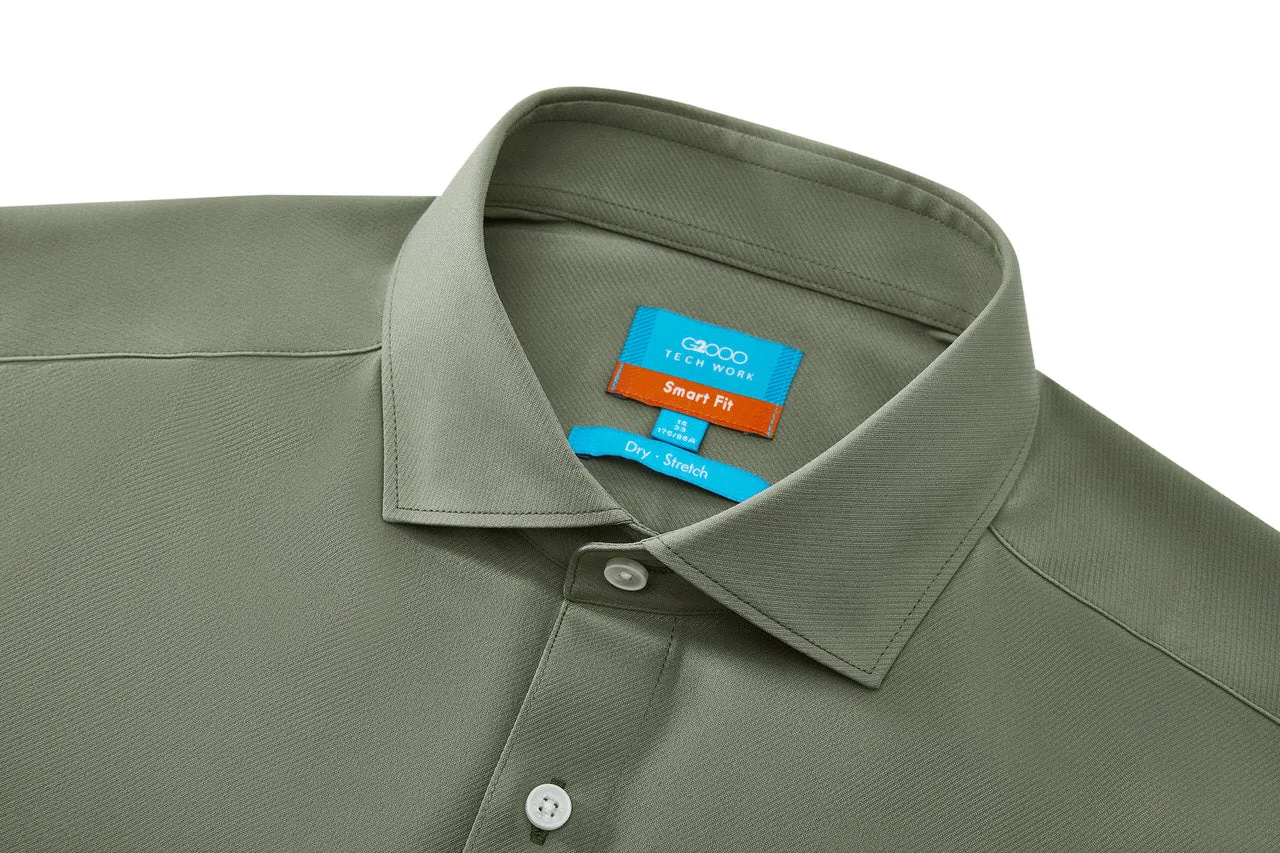 Non-Iron Dry Stretch Smart Fit Twill Shirt