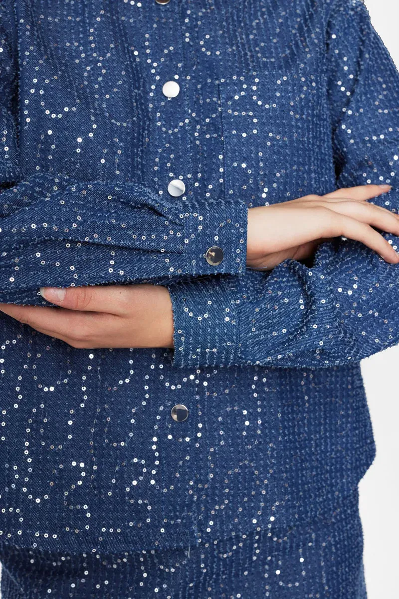 NUJOURNEY SHIRT - DENIM SEQUENCE