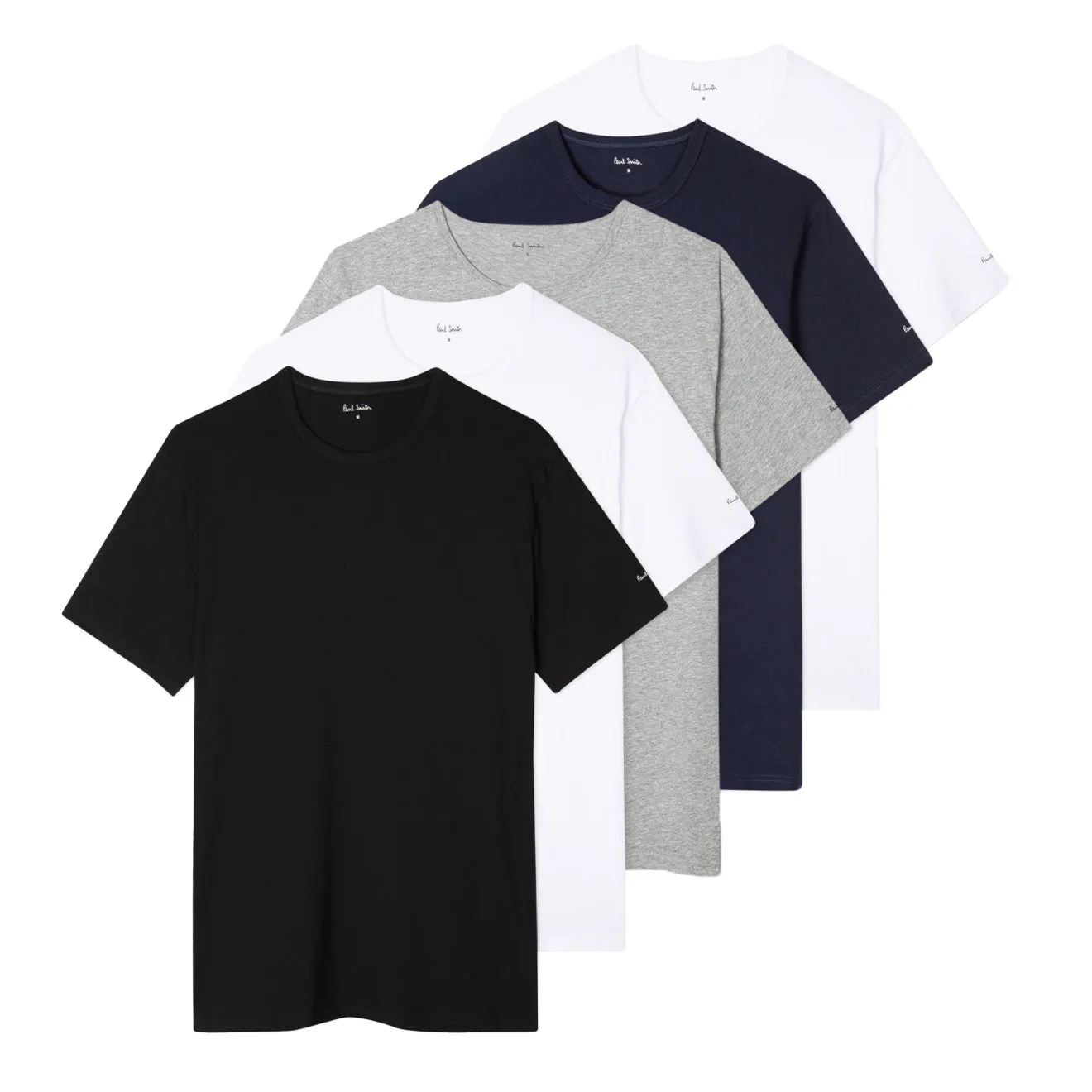 Paul Smith Cotton 5 Pack T-Shirts Multi