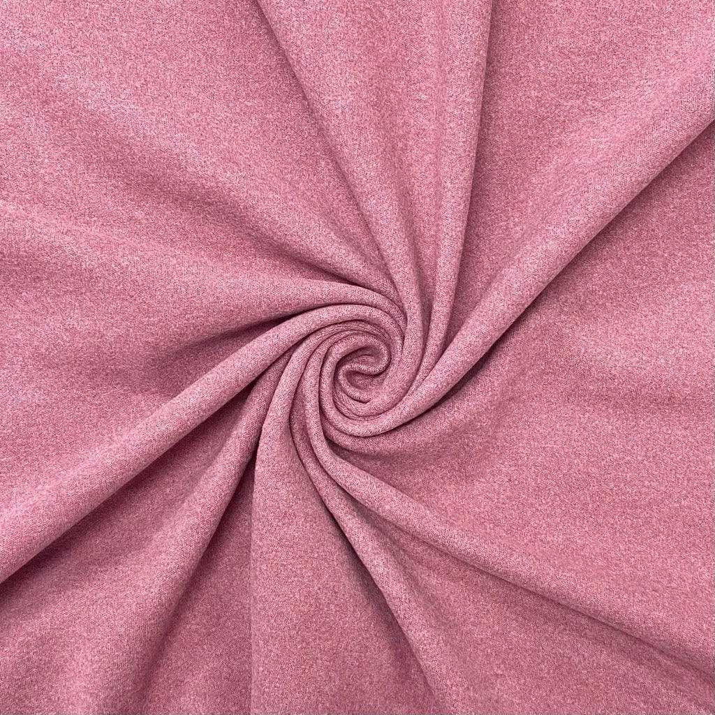Plain Brushed Soft Knit Fabric