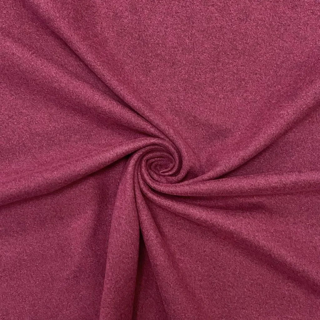 Plain Brushed Soft Knit Fabric