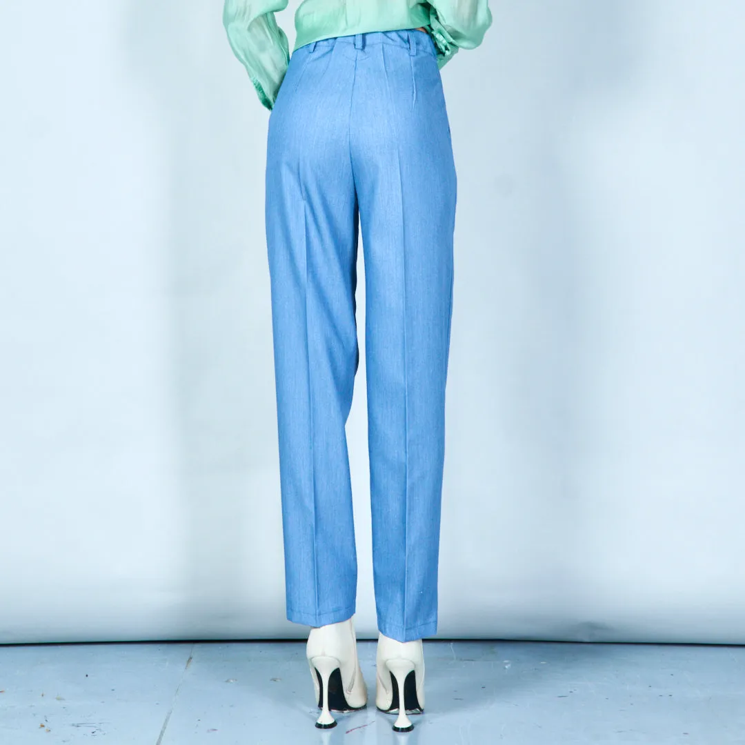 Pleated high-waisted trousers wholesale