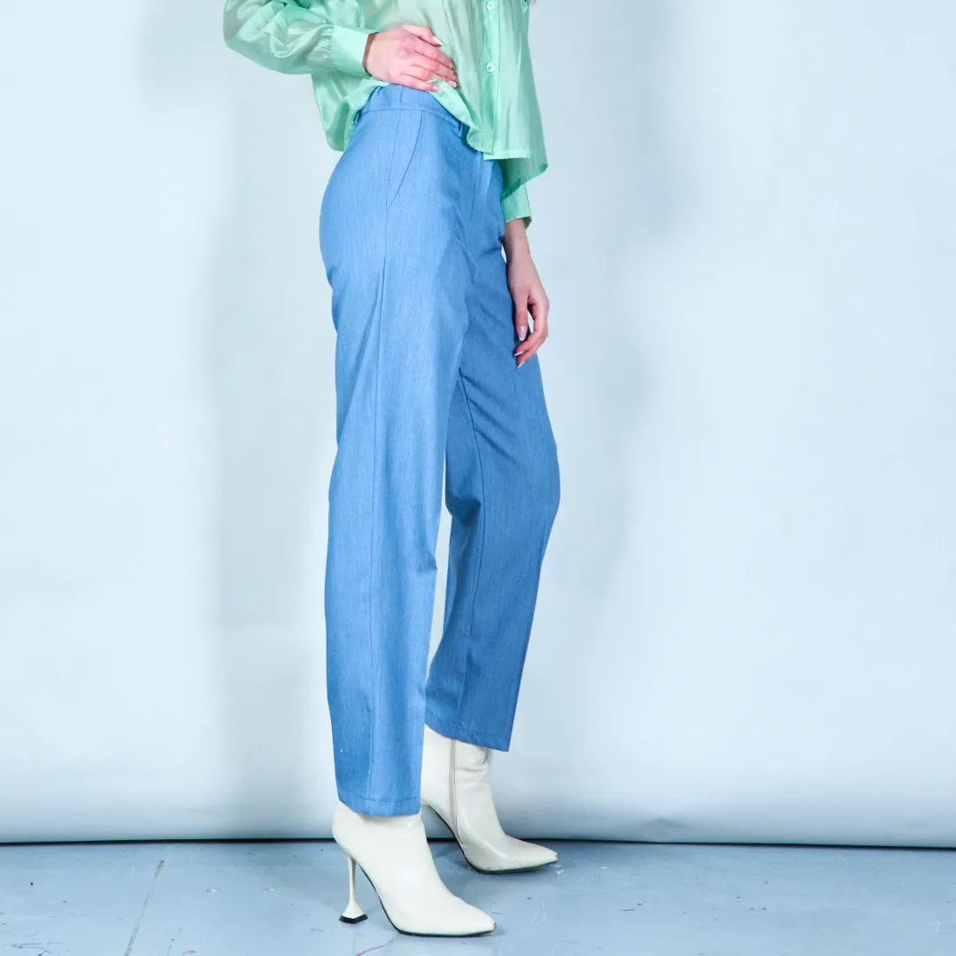 Pleated high-waisted trousers wholesale