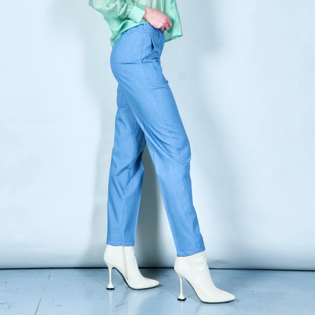 Pleated high-waisted trousers wholesale