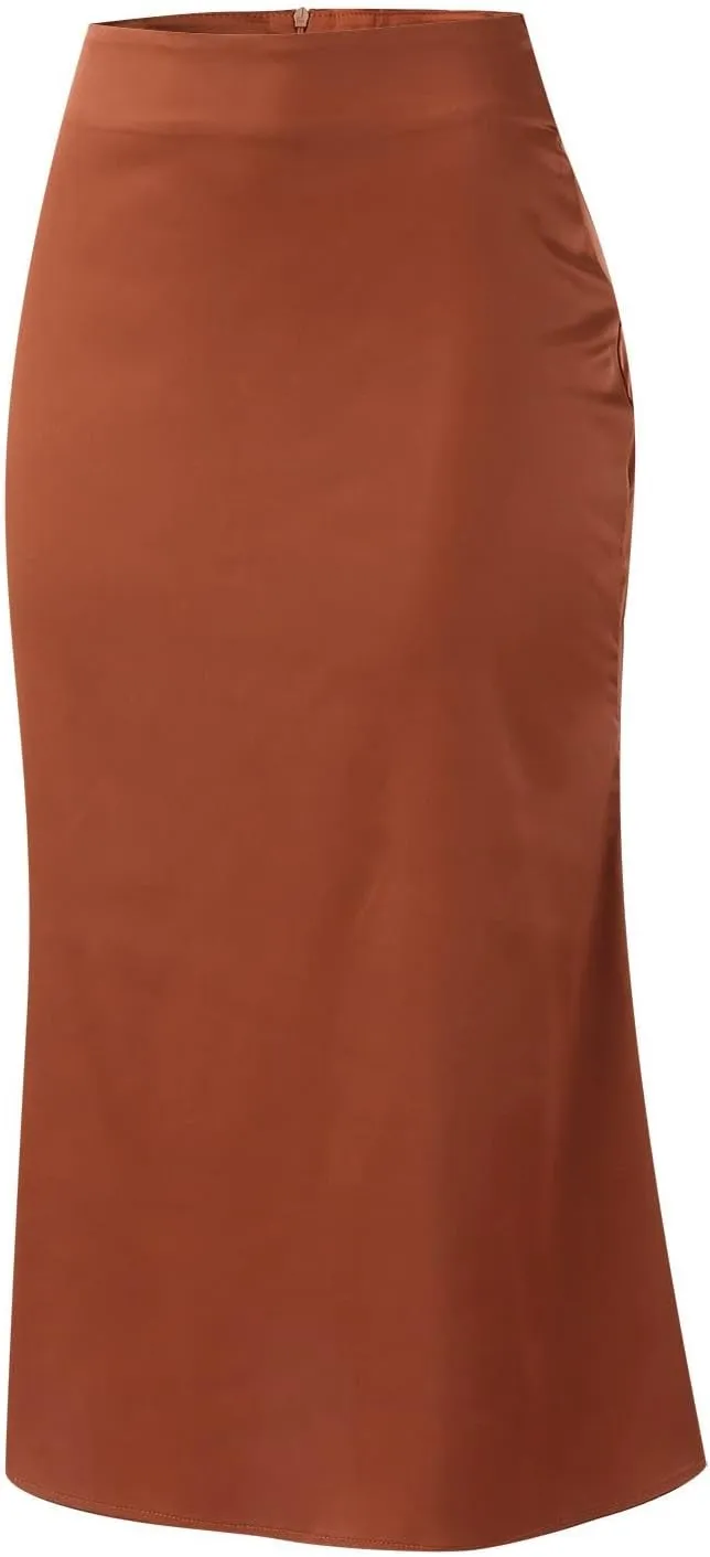 Plus Size Skirt Women Elastic High Waist Boho Maxi Skirt Casual Drawstring A Line Long Skirt