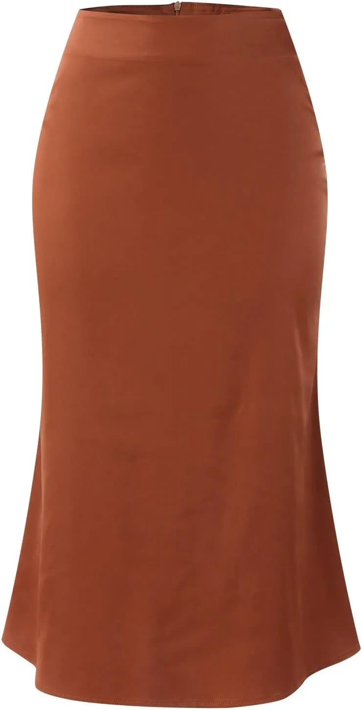 Plus Size Skirt Women Elastic High Waist Boho Maxi Skirt Casual Drawstring A Line Long Skirt