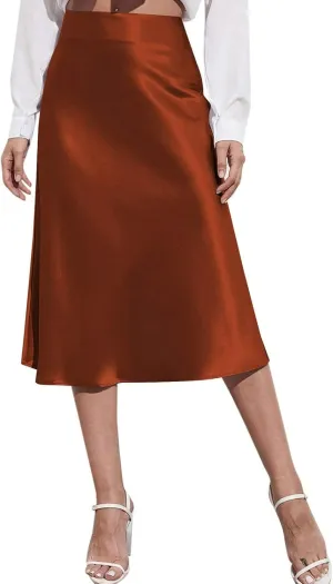 Plus Size Skirt Women Elastic High Waist Boho Maxi Skirt Casual Drawstring A Line Long Skirt