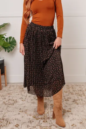 Polagram Just What You Wanted Floral Print Pleated Skirt