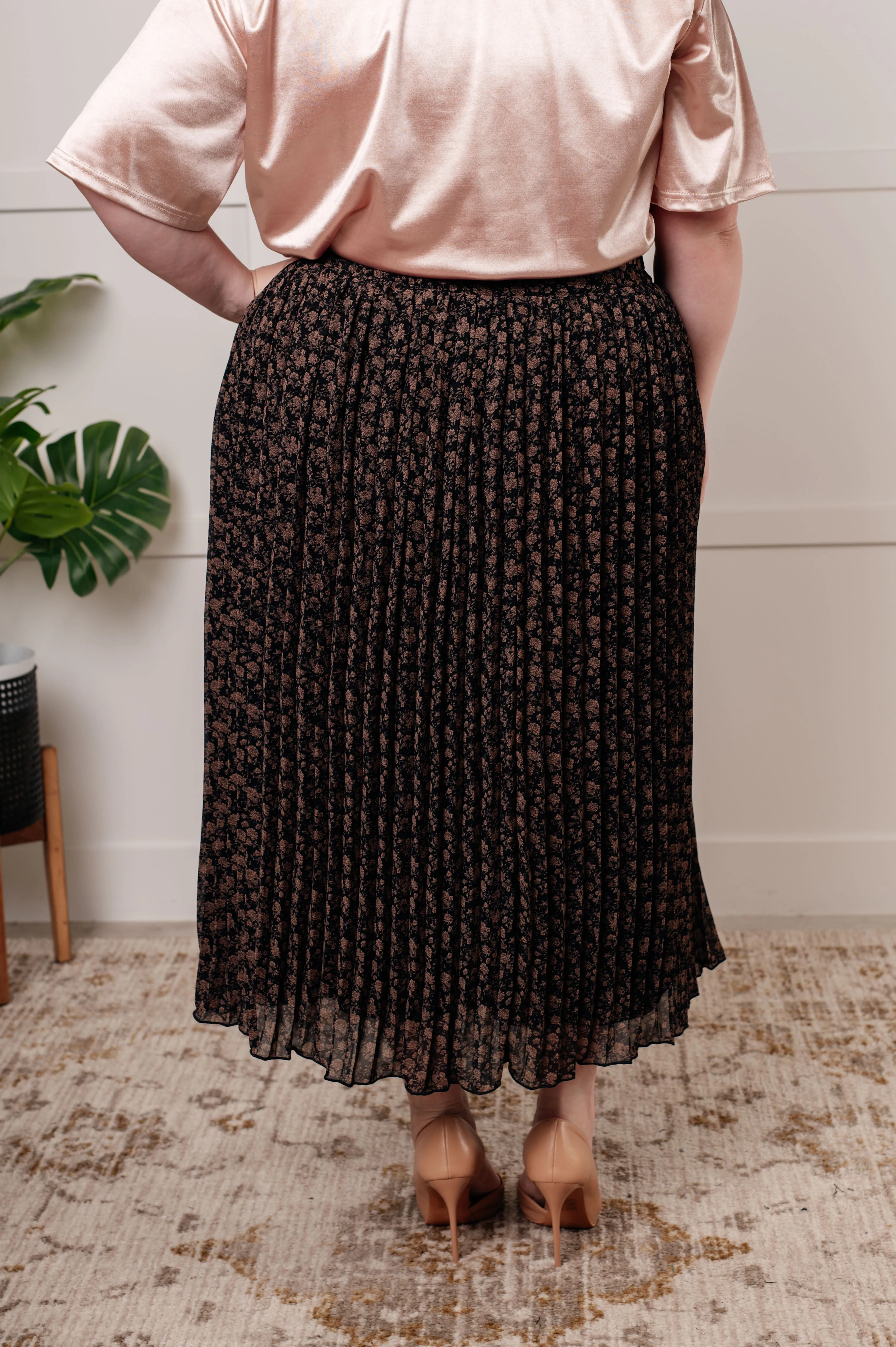 Polagram Just What You Wanted Floral Print Pleated Skirt