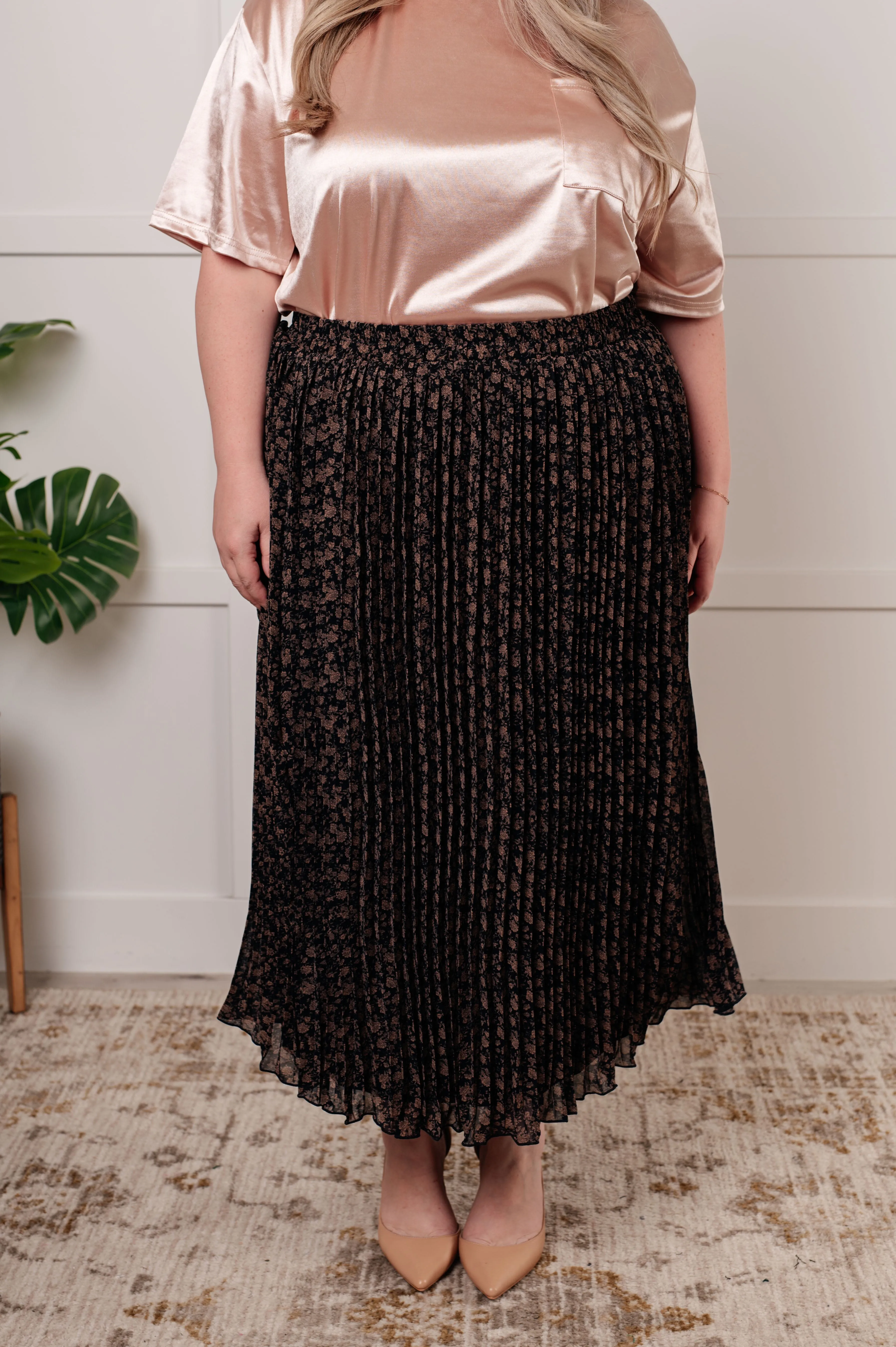 Polagram Just What You Wanted Floral Print Pleated Skirt