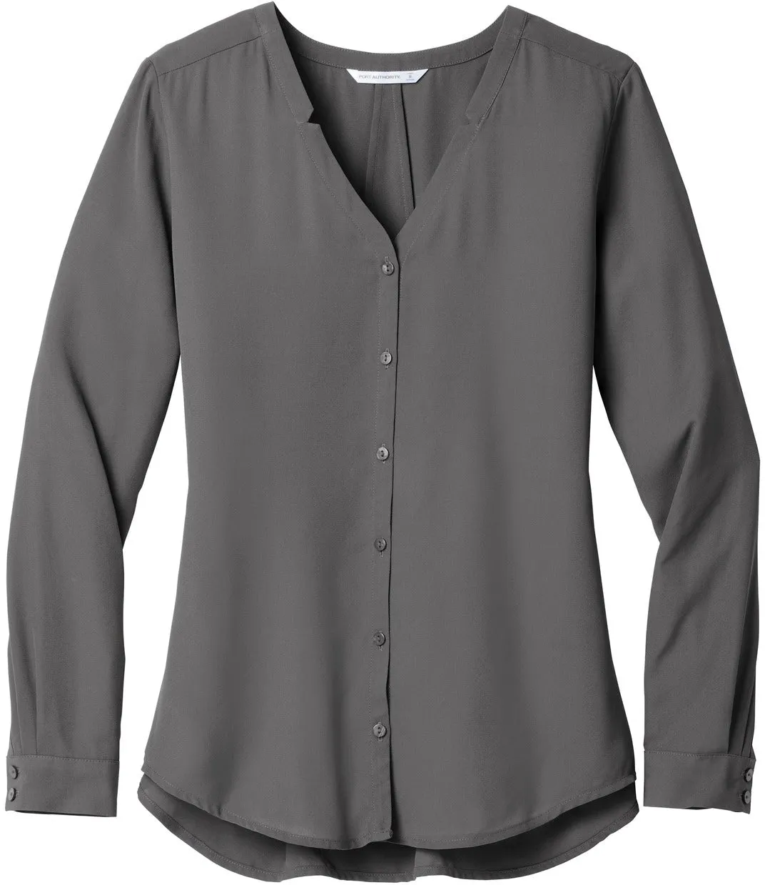 Port Authority Ladies Long Sleeve Button-Front Blouse