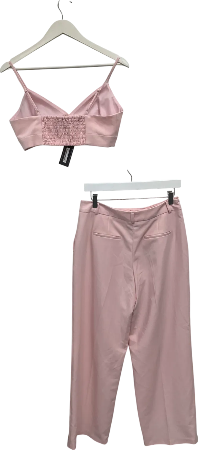 Primark Pink X Rita Ora Straight Leg Trousers And Bralette UK 10