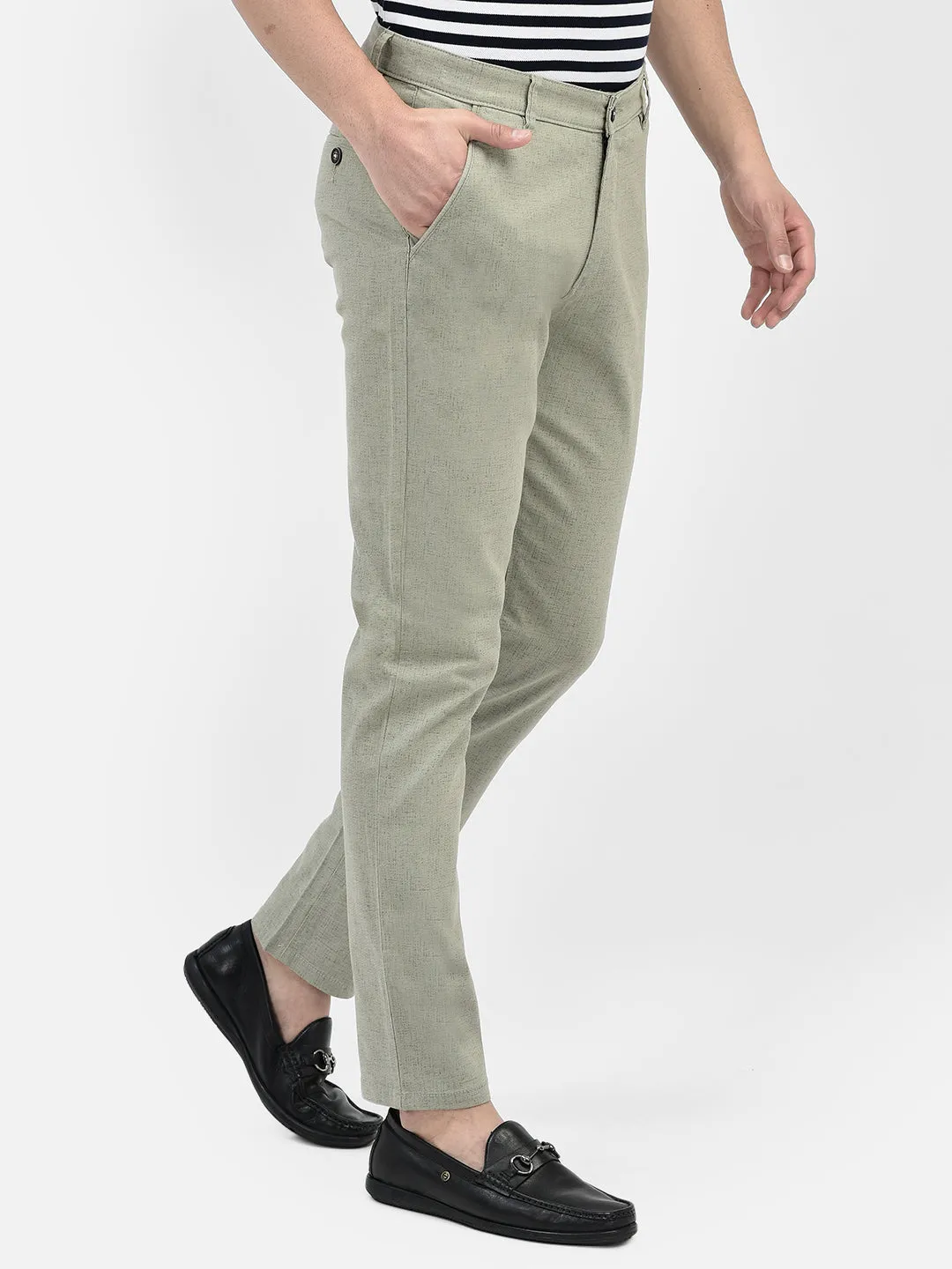 Printed Green Trousers