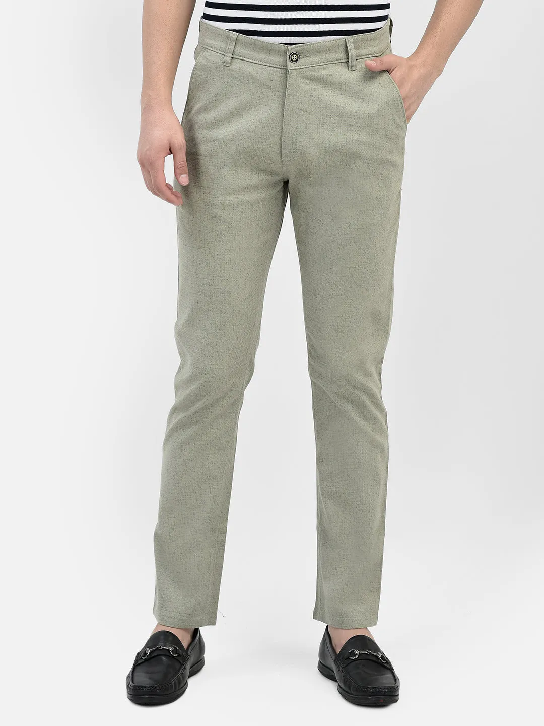 Printed Green Trousers