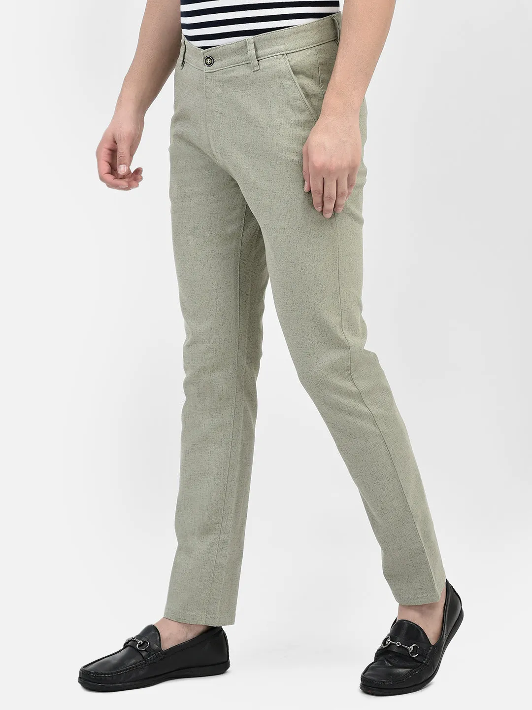 Printed Green Trousers
