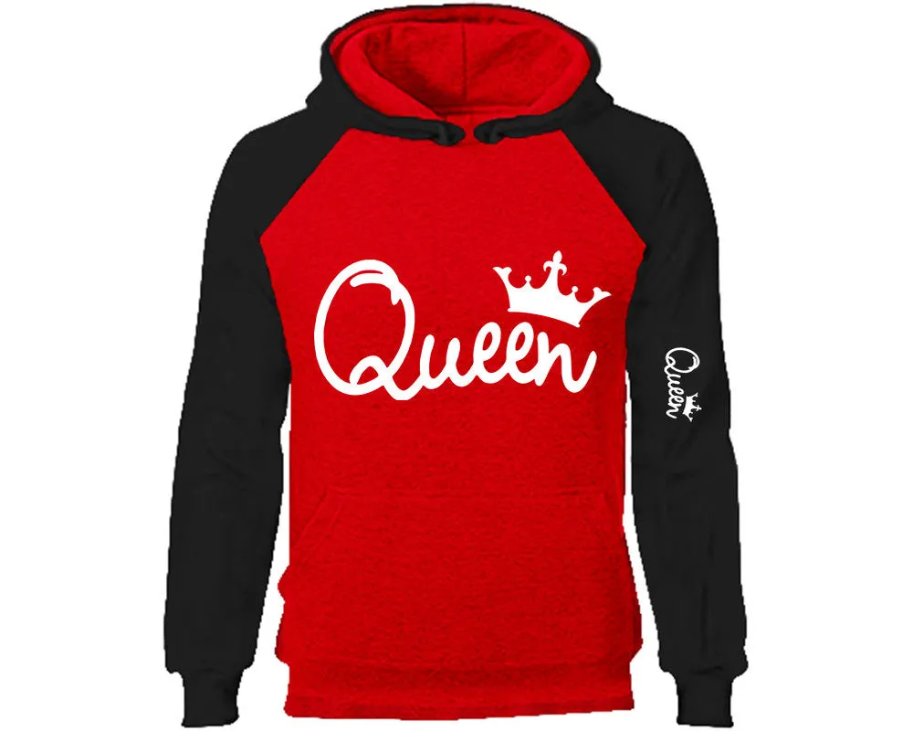 Queen Raglan Hoodie with Extra Design on Arm