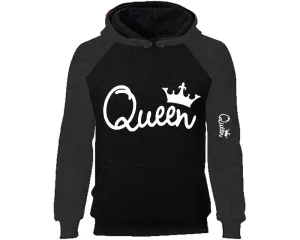 Queen Raglan Hoodie with Extra Design on Arm