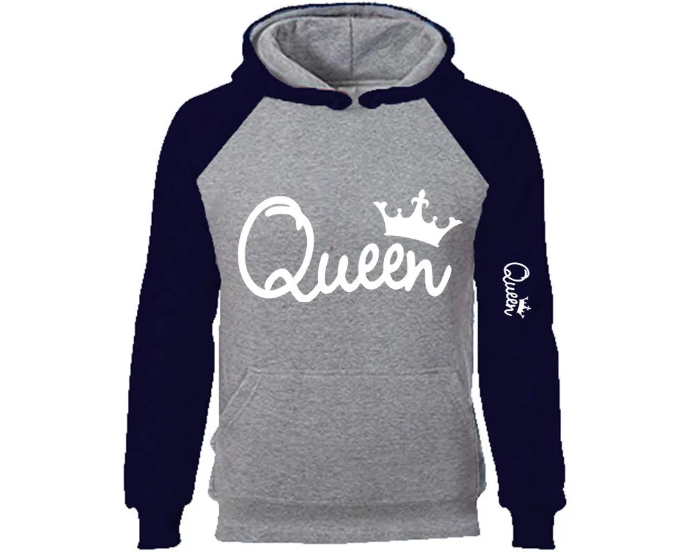 Queen Raglan Hoodie with Extra Design on Arm