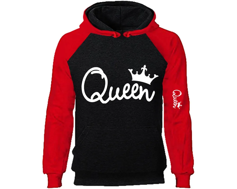 Queen Raglan Hoodie with Extra Design on Arm
