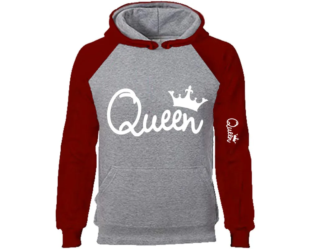 Queen Raglan Hoodie with Extra Design on Arm