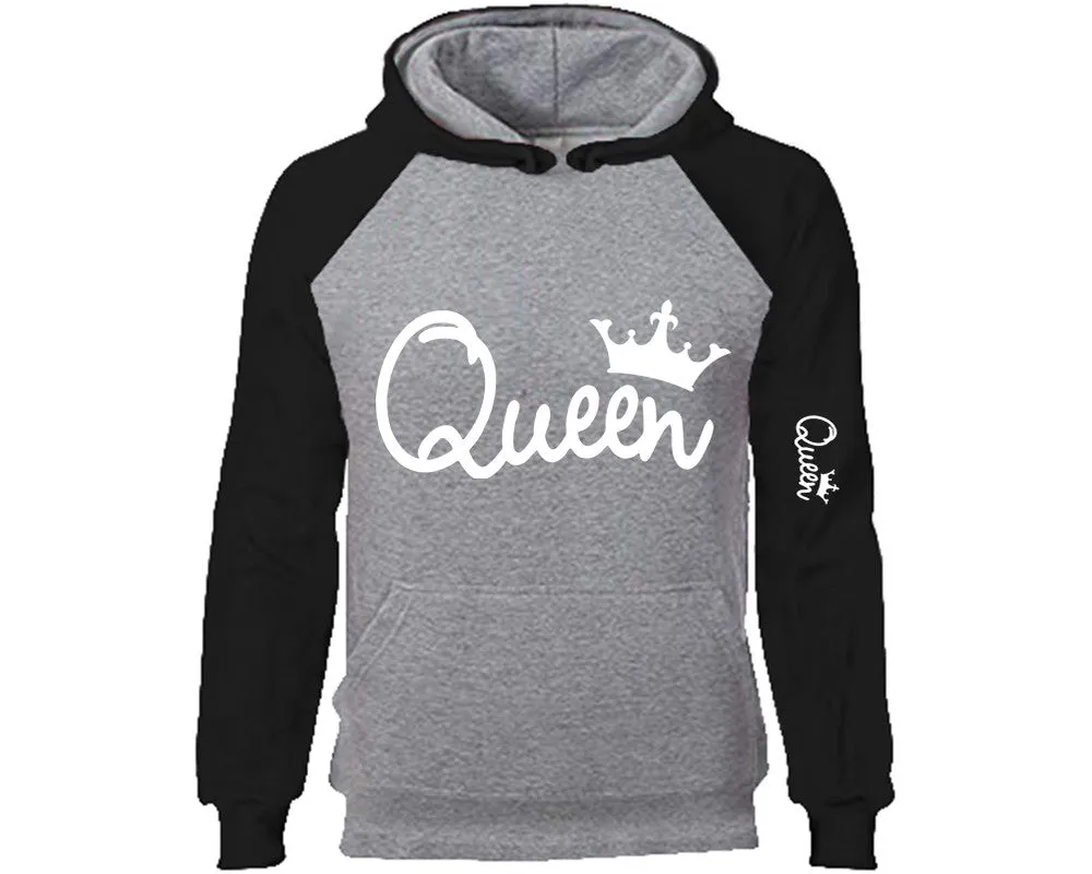 Queen Raglan Hoodie with Extra Design on Arm