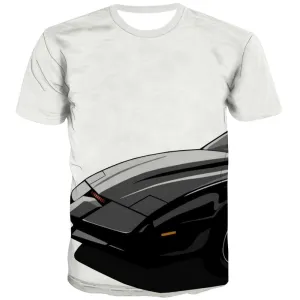 Racing Car T shirts Men Metal Tshirts Novelty City Tshirts Casual Gray Tshirt Anime Retro T shirts Funny