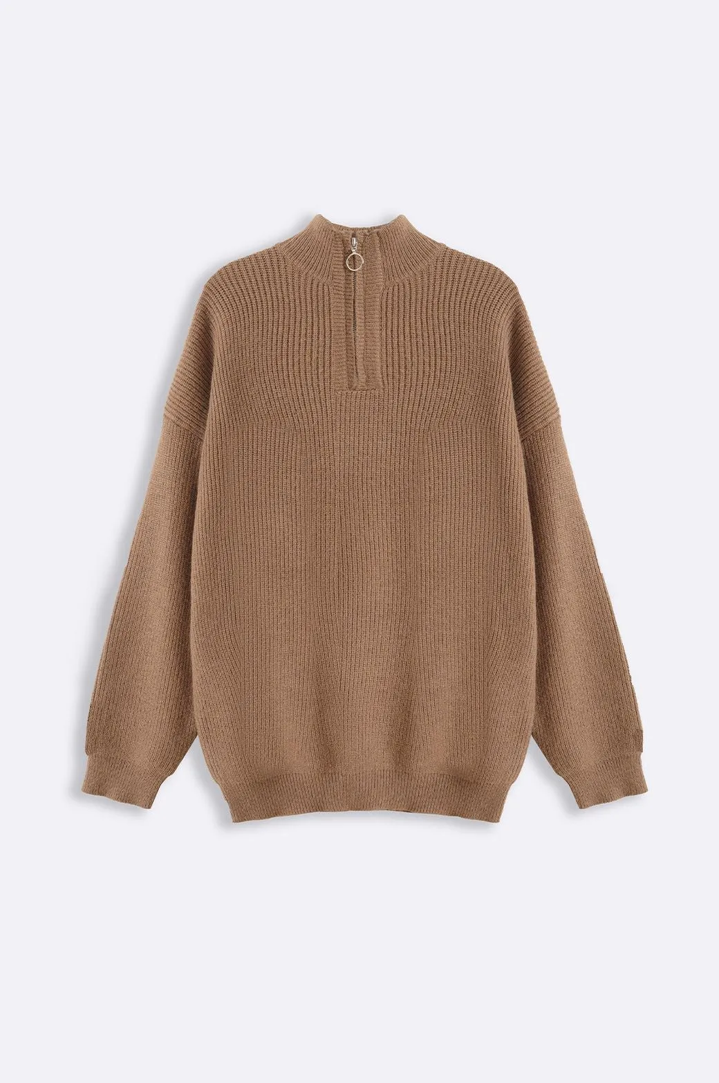 RELAXED MOCKNECK SWEATER