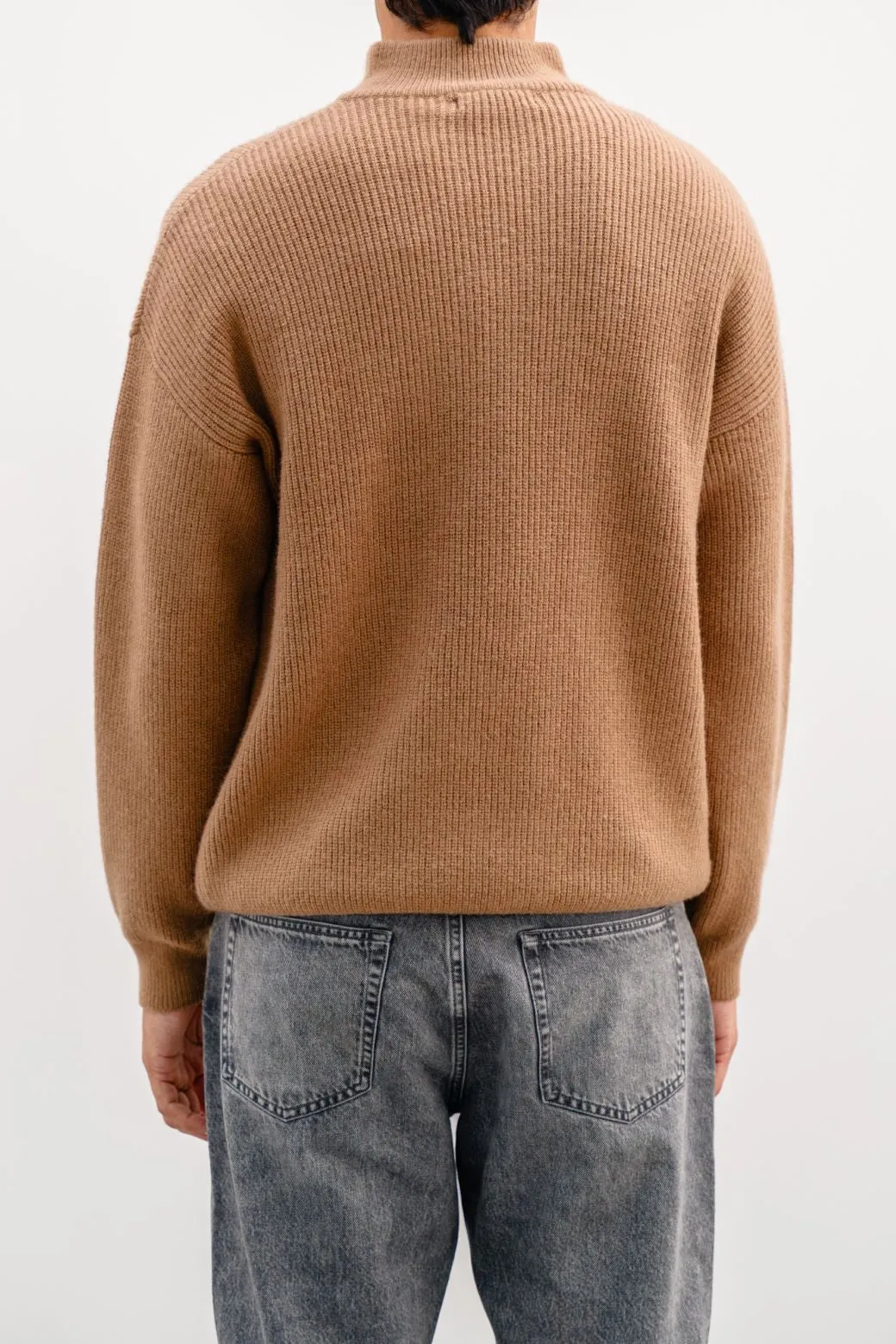 RELAXED MOCKNECK SWEATER