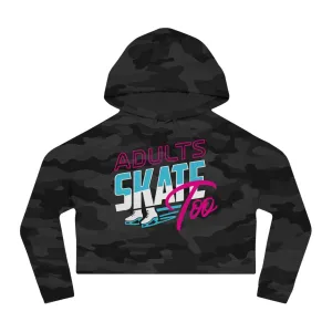 Retro Women’s Cropped Hooded Sweatshirt