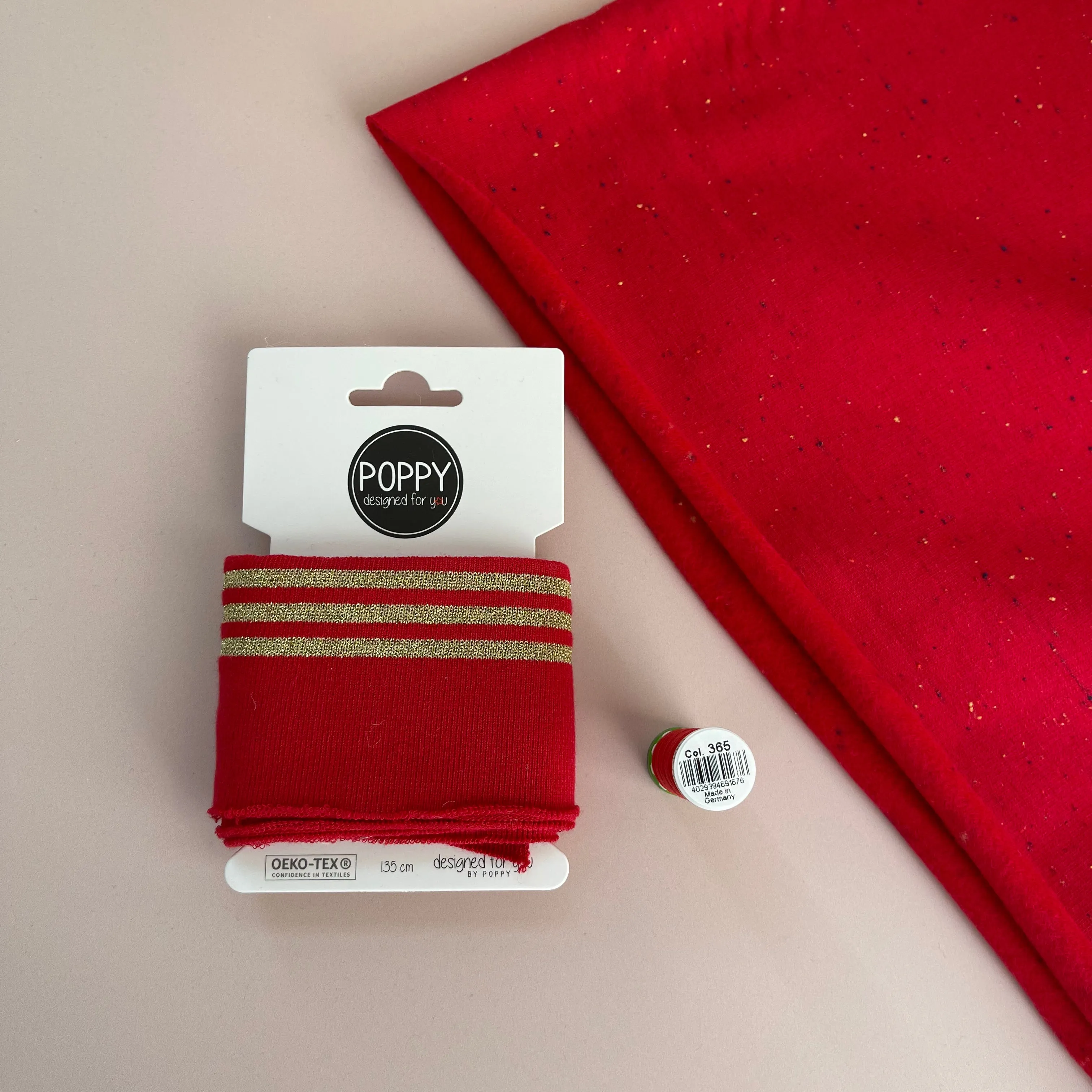 Ribbing Cuffing Pack with White Stripes