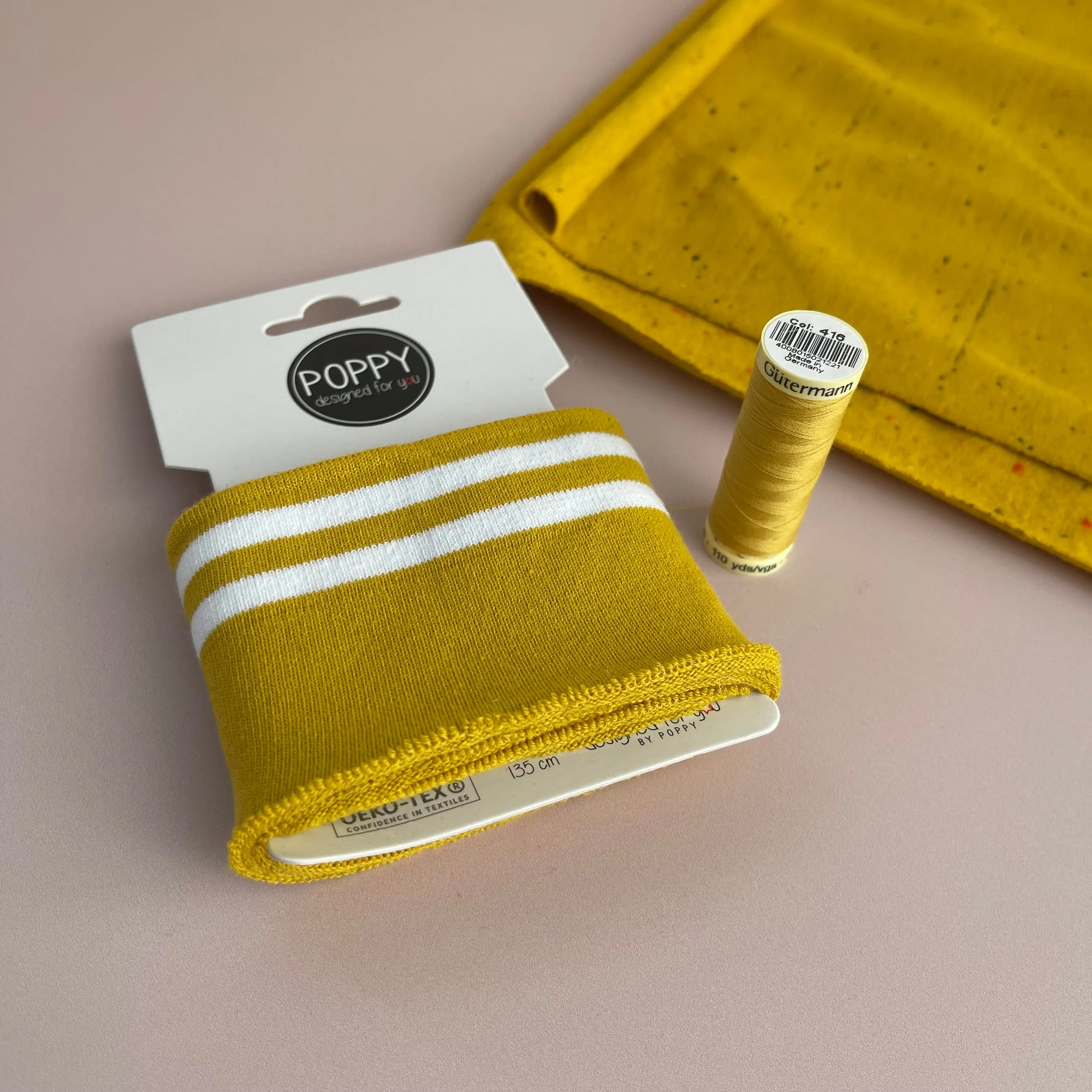 Ribbing Cuffing Pack with White Stripes