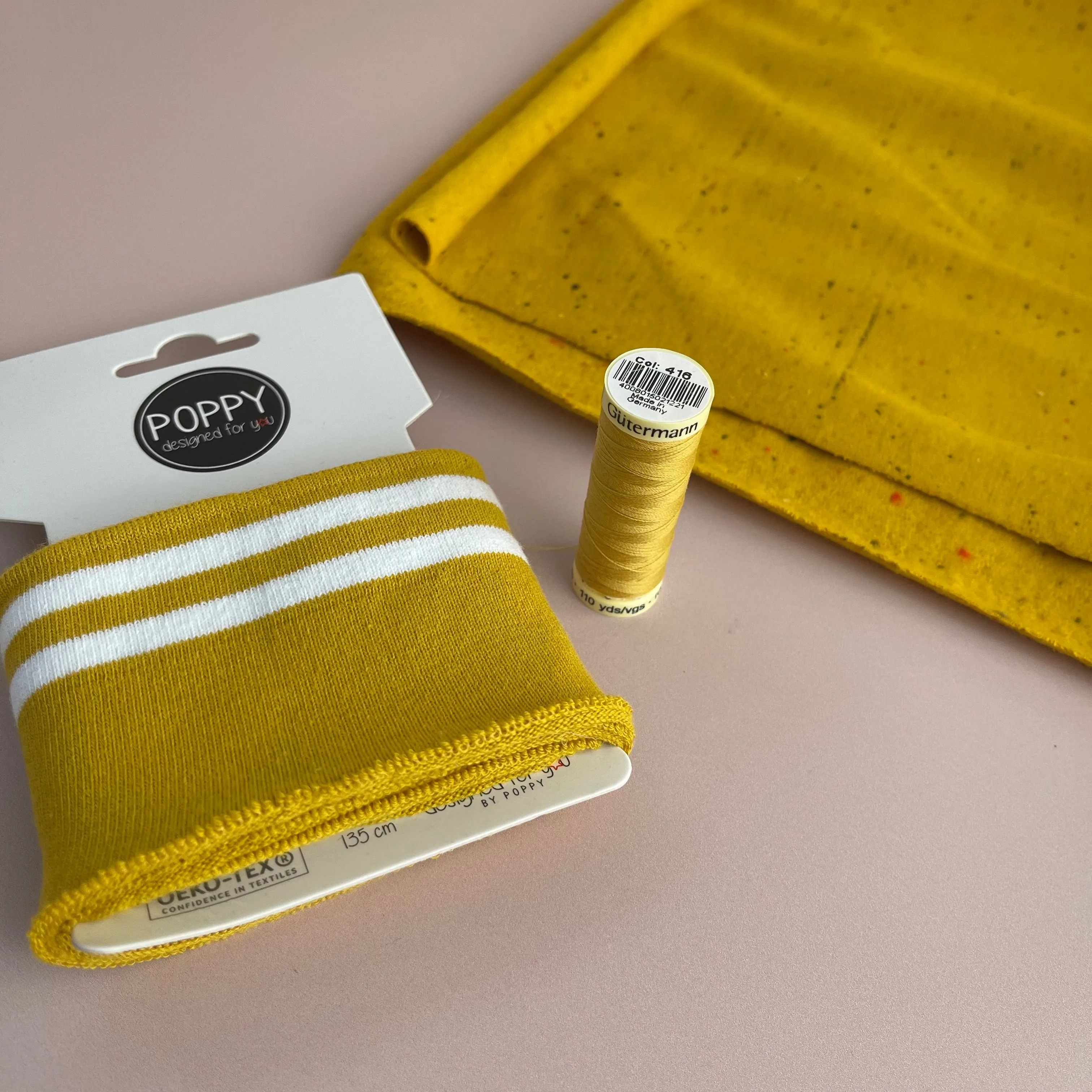 Ribbing Cuffing Pack with White Stripes