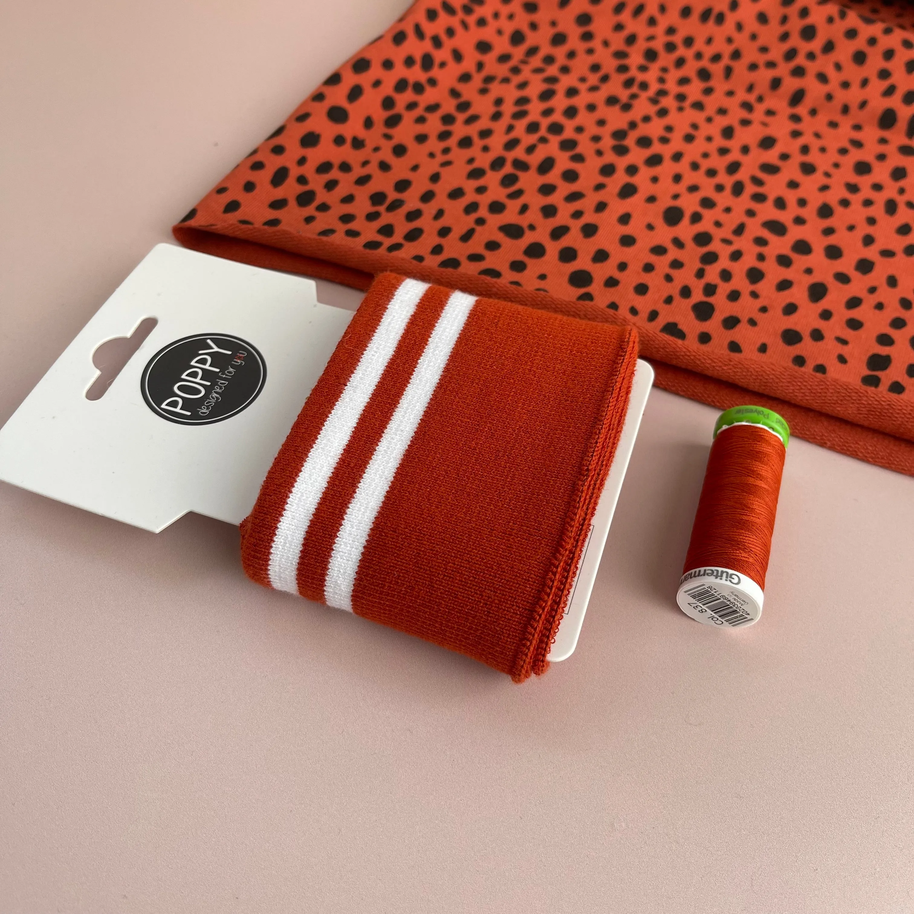 Ribbing Cuffing Pack with White Stripes