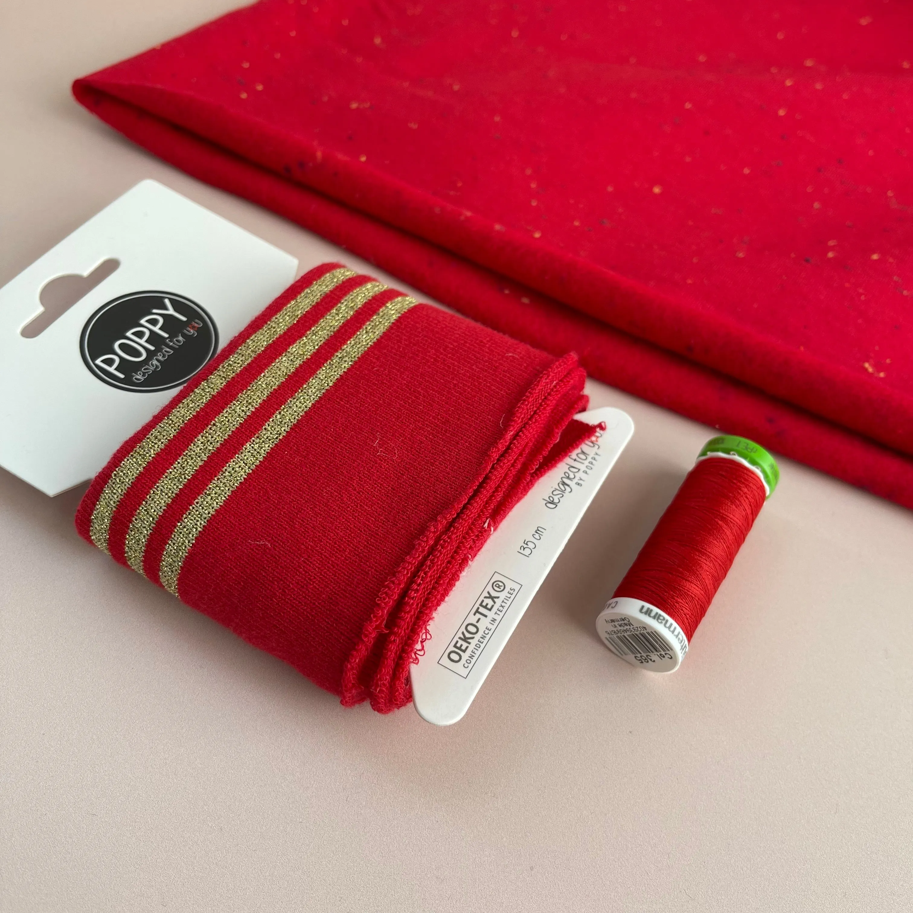 Ribbing Cuffing Pack with White Stripes