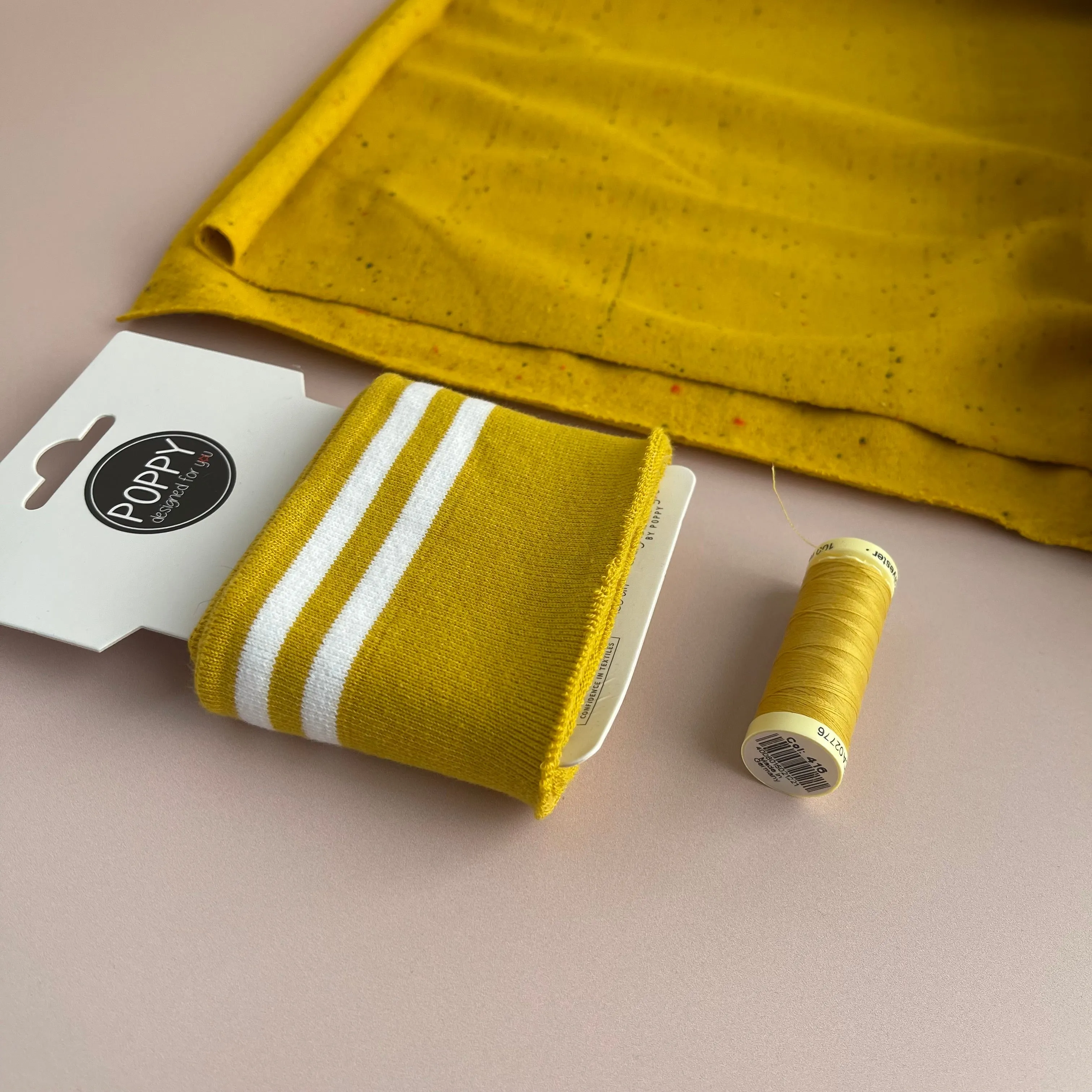 Ribbing Cuffing Pack with White Stripes