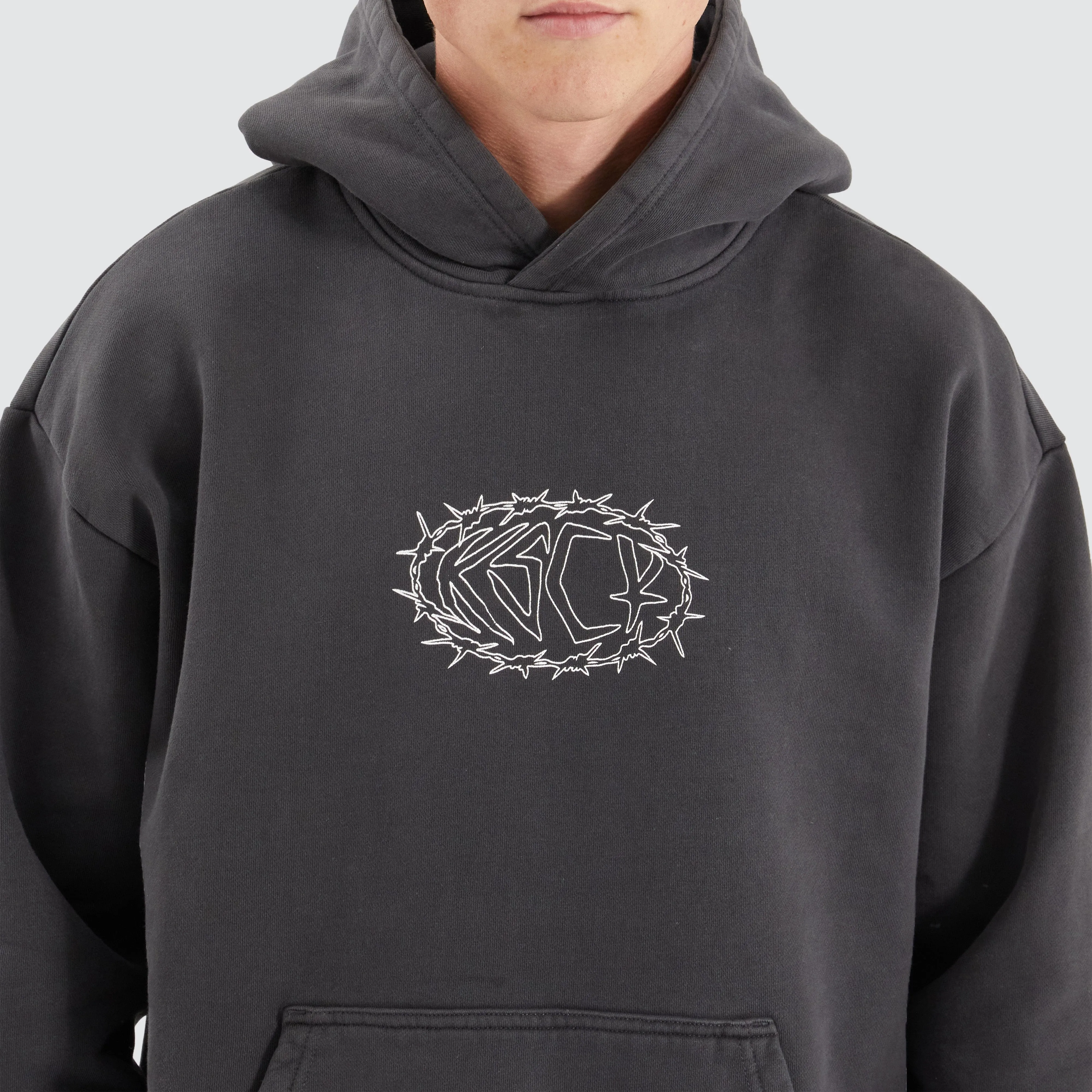 Riftborne Heavy Relaxed Hoodie Pigment Asphalt