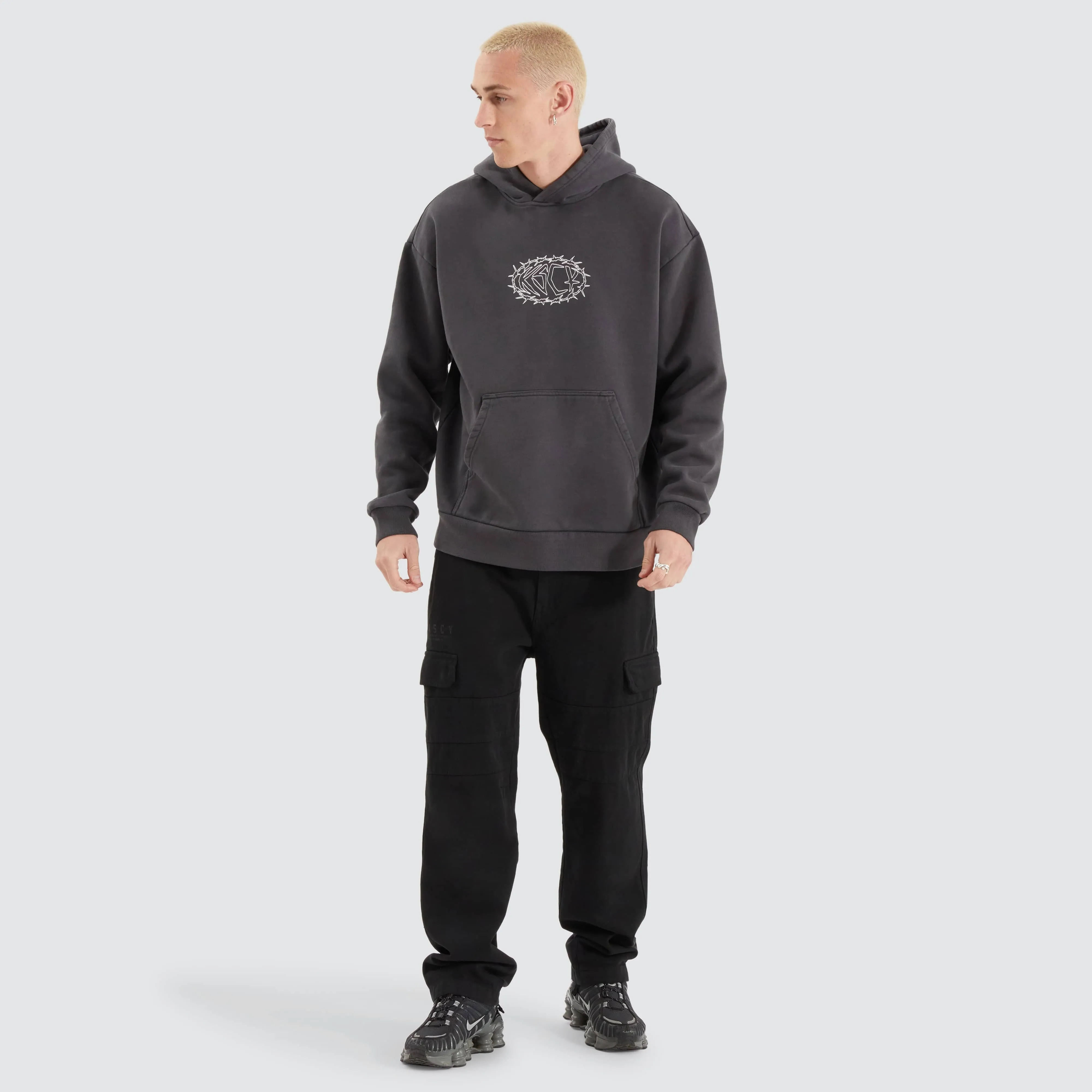 Riftborne Heavy Relaxed Hoodie Pigment Asphalt