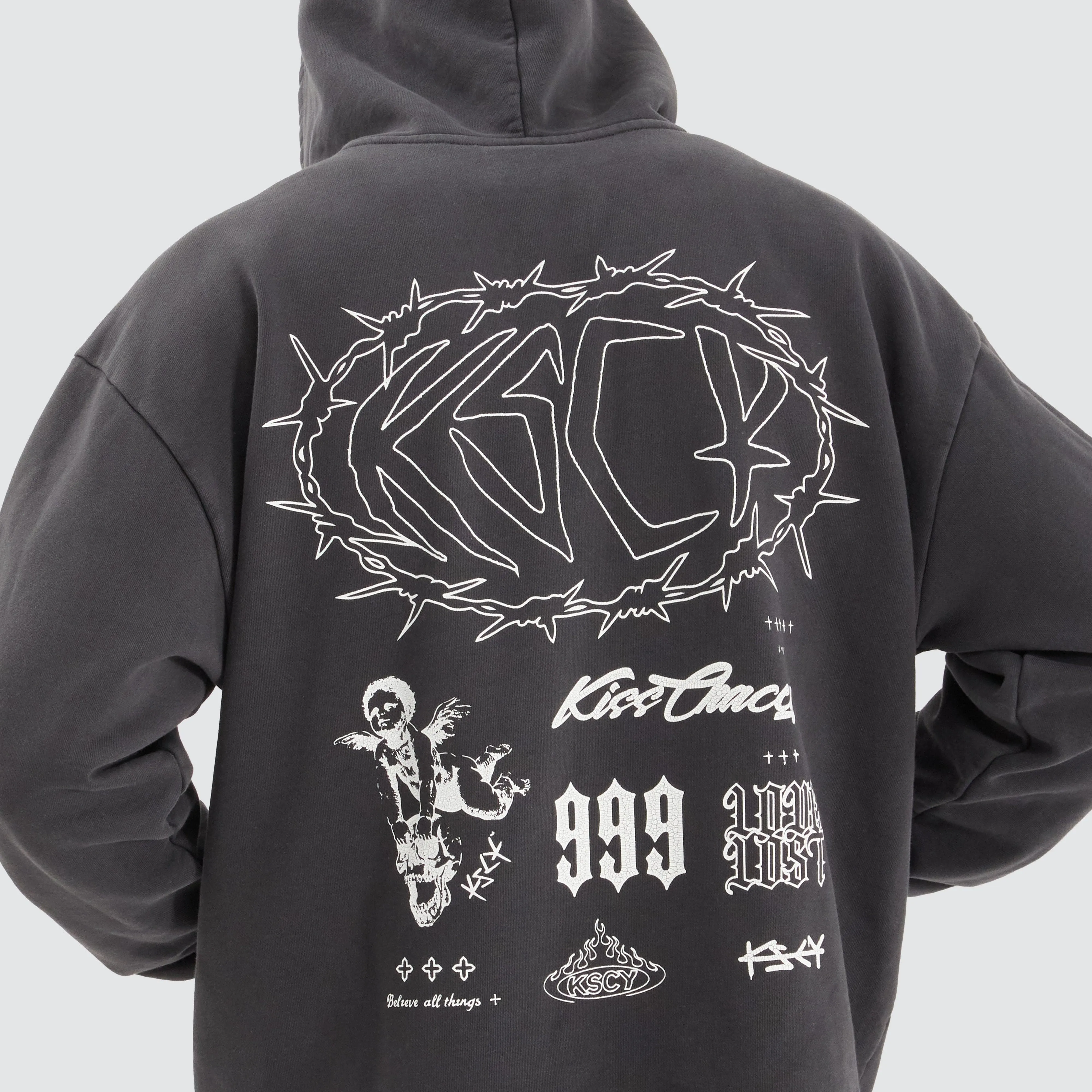 Riftborne Heavy Relaxed Hoodie Pigment Asphalt