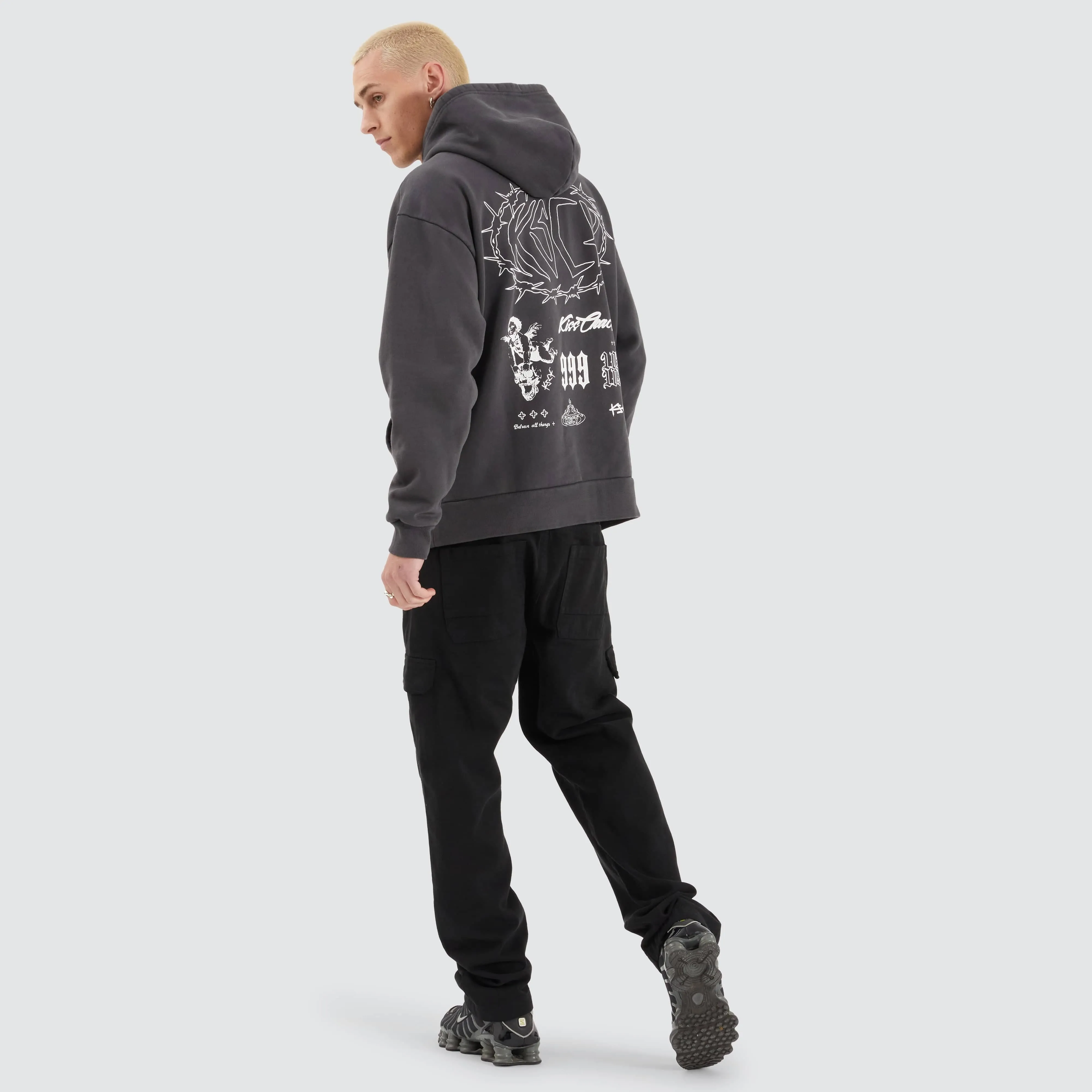 Riftborne Heavy Relaxed Hoodie Pigment Asphalt