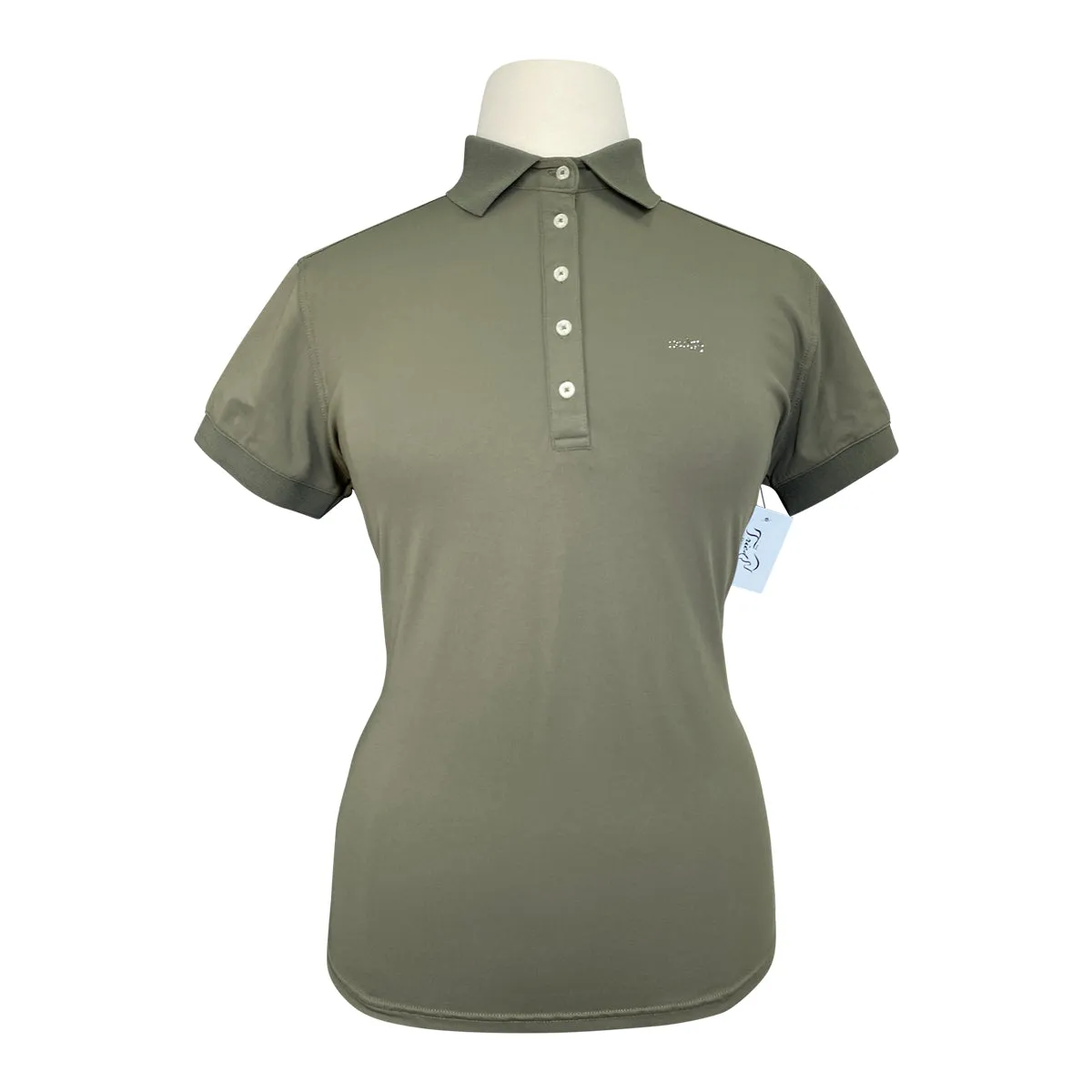 Schockemöhle 'Pearlie' Show Shirt in Olive  - Women's plus size XXL