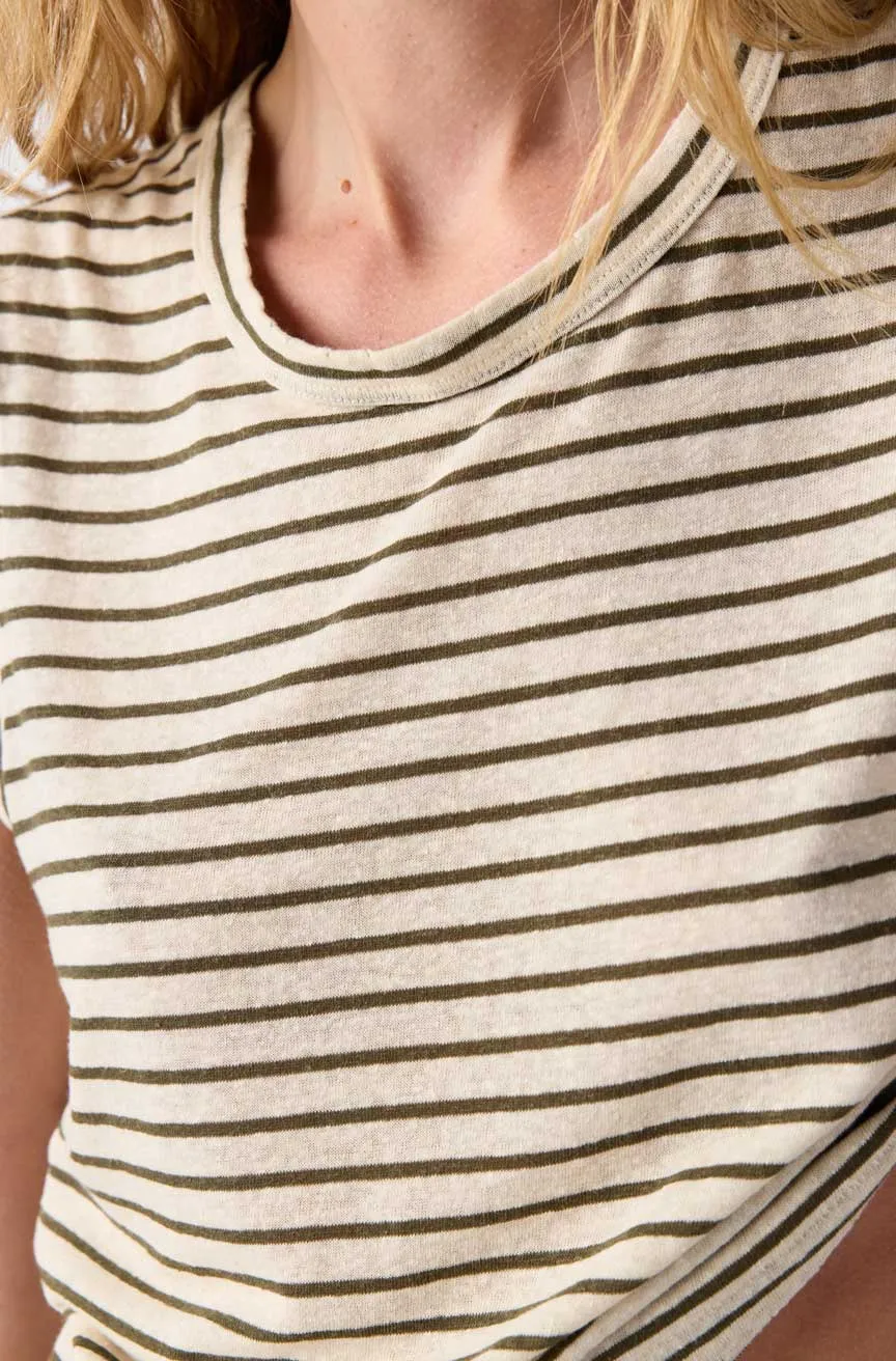 SLEEVELESS LOVE TEE IN RESEDA MULTI